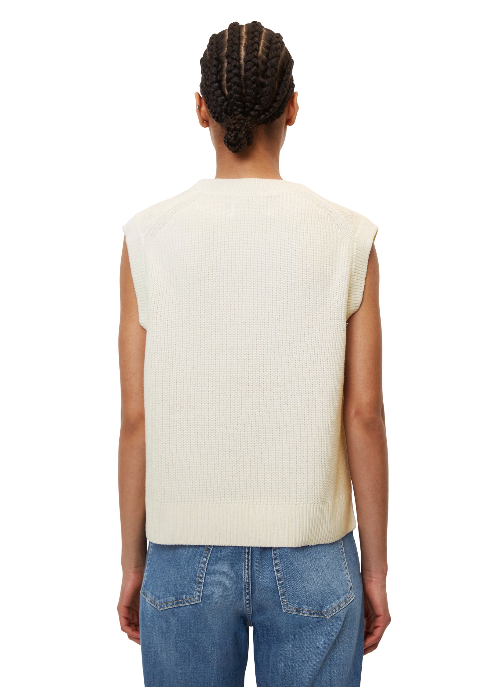 Marc O'Polo DENIM V-Ausschnitt-Pullover »aus reiner Bio-Baumwolle«
