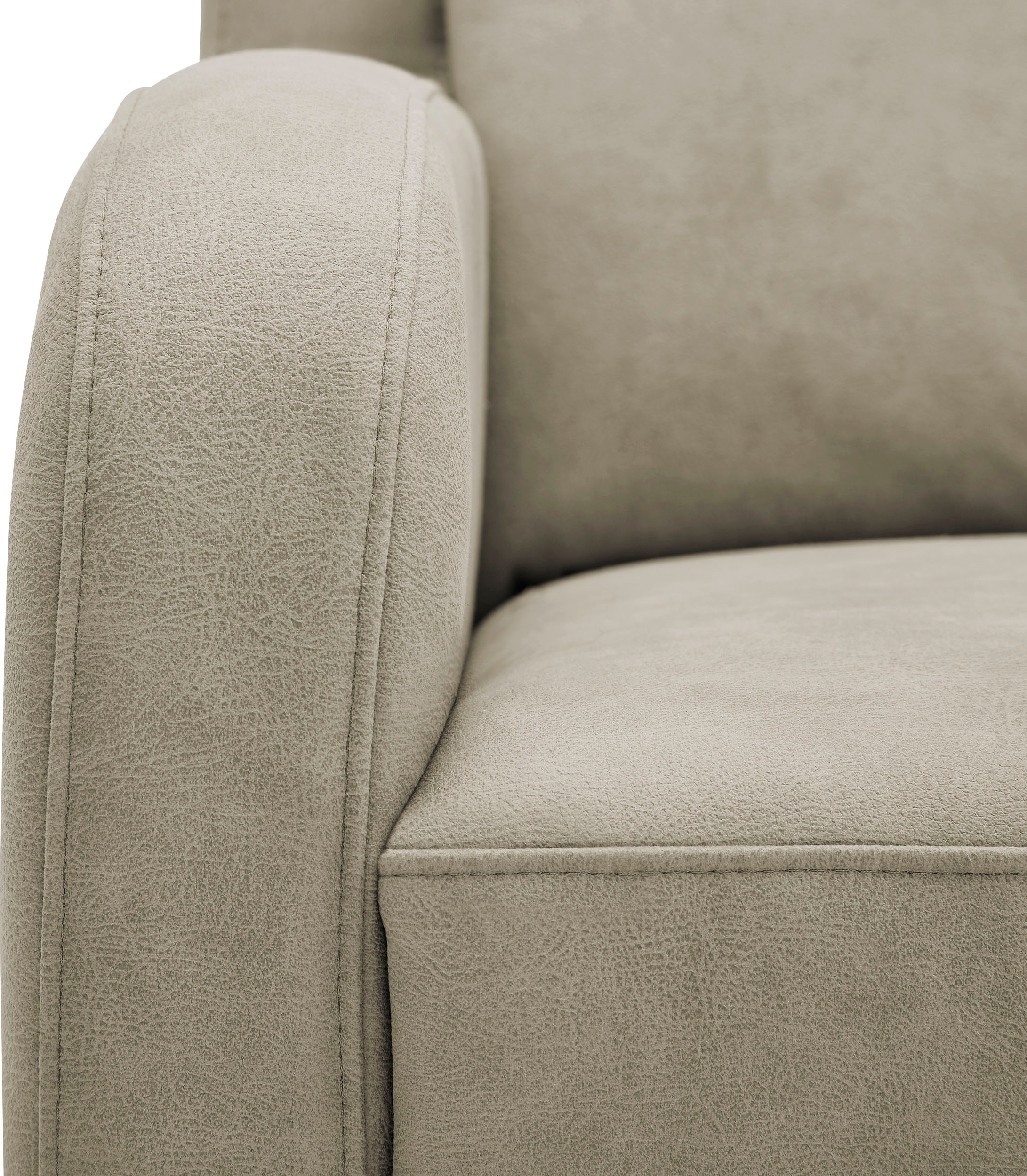 VILLA BECK Ecksofa »Varese L-Form«, (2 St.), Kopfteilverstellung, wahlweise mit Sitzvorzug, in Sitzhöhe 49 cm