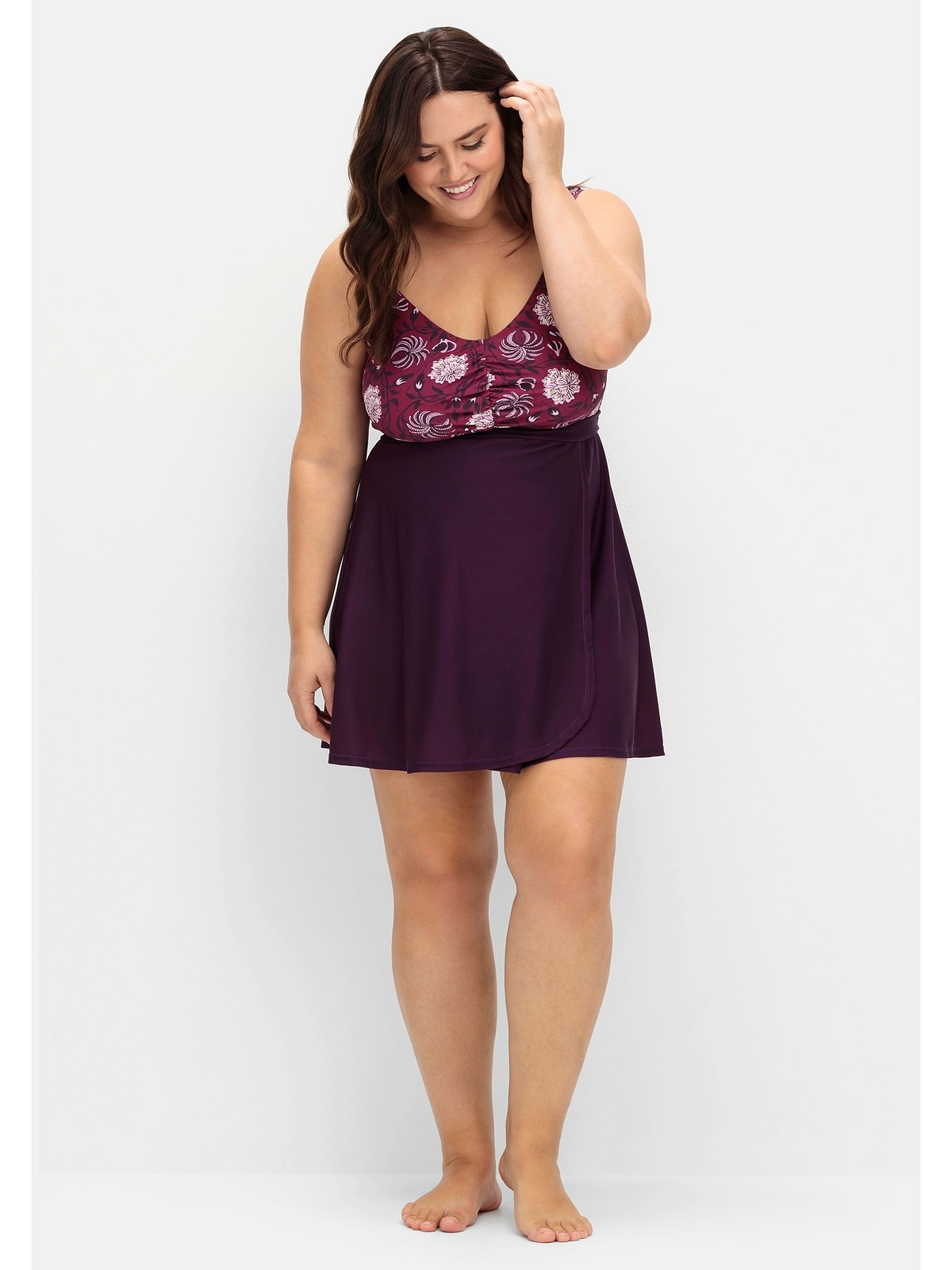 sheego by Joe Browns Tankini-Top »Große Größen«, in ausgestellter Longform