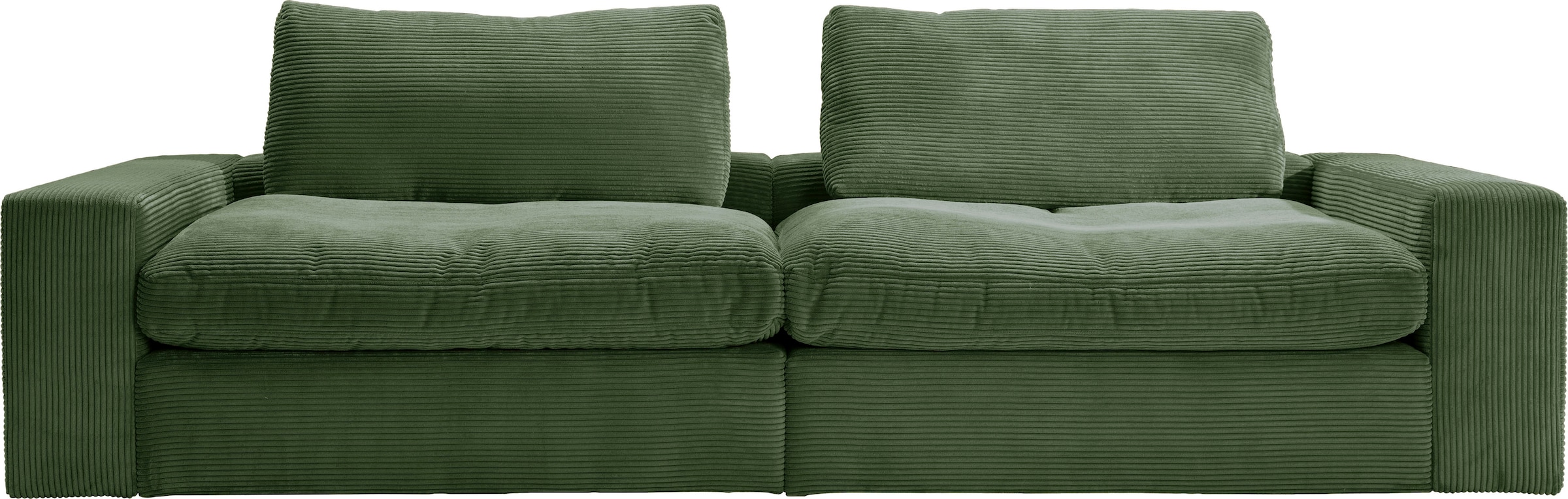 alina Big-Sofa "Sandy", 266 cm breit und 98 cm tief, in modernem Cordstoff