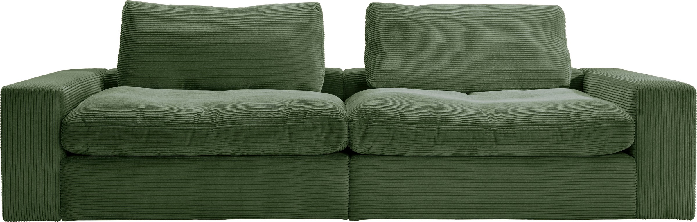 alina Big-Sofa "Sandy", mit losen Sitz und Rückenkissen, in modernem Cordstoff