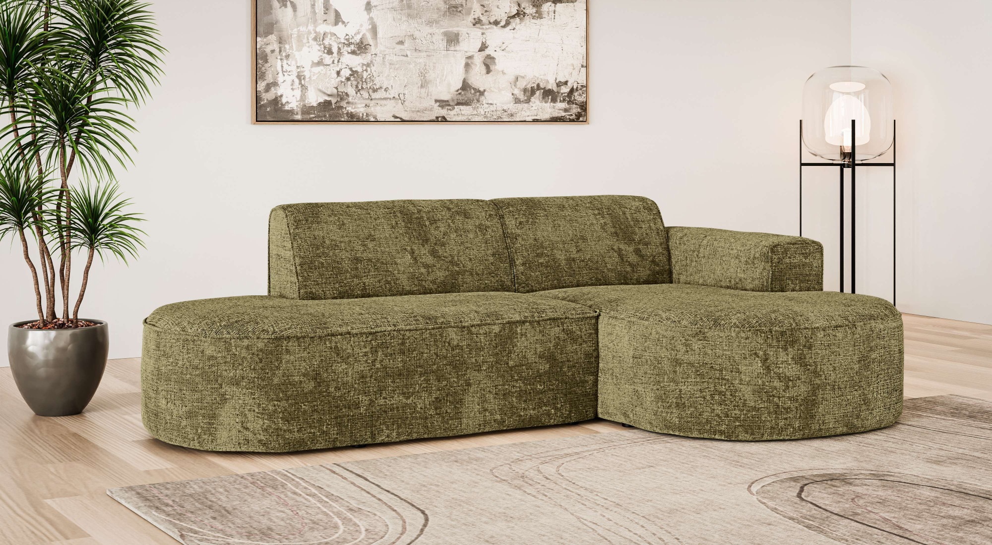 OTTO home Ecksofa "ADELLA XL Design-Sofa mit Recamiere rechts/links, 263/15 günstig online kaufen