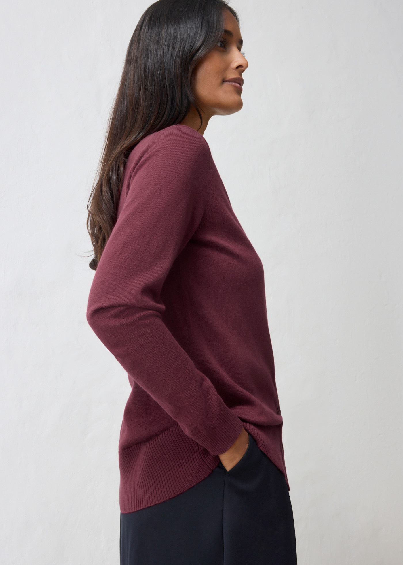 bonprix Strickjacke kuschelige Premium-Feinstrickjacke, Regular Fit, Langarm