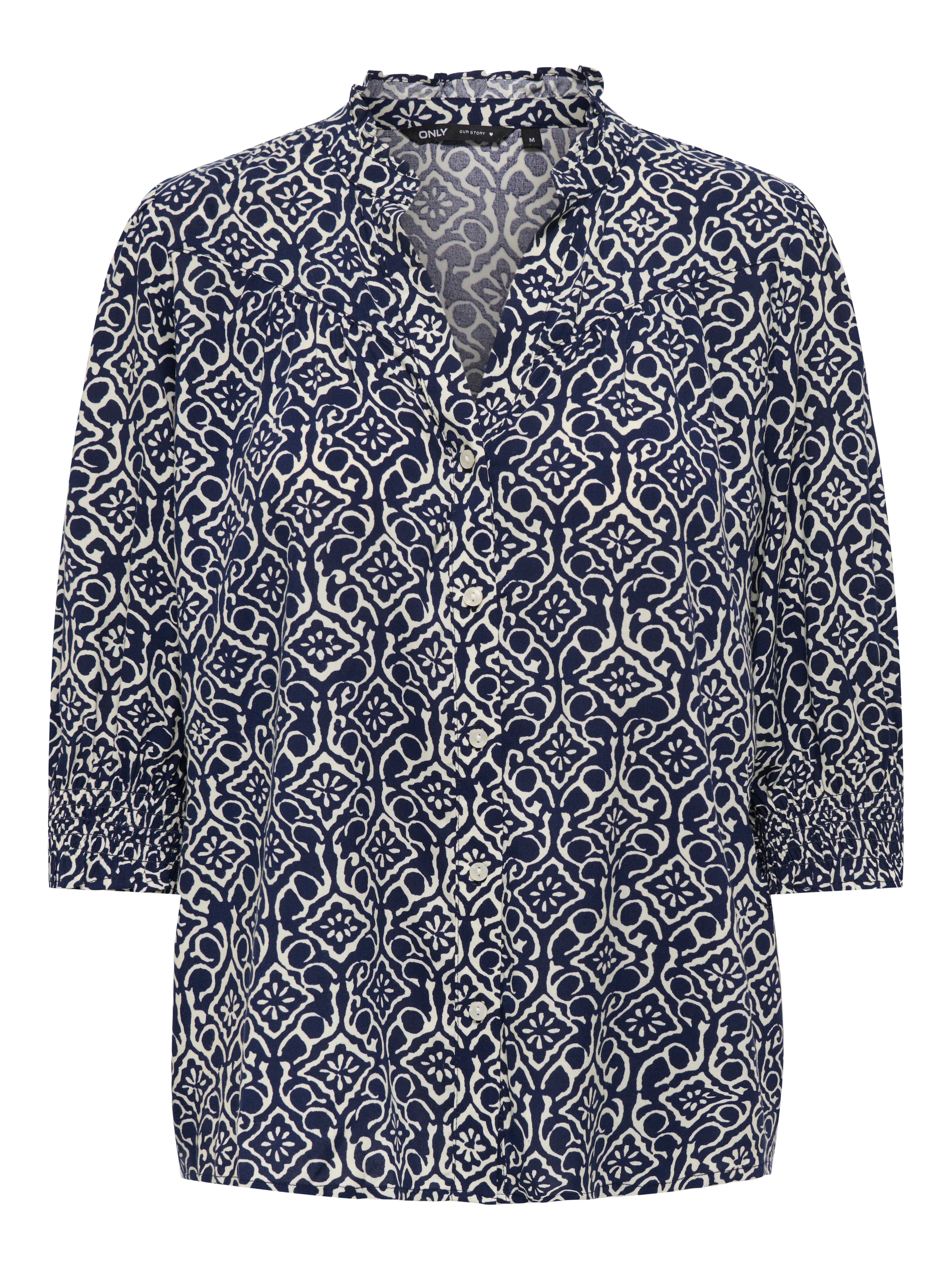 ONLY Kurzarmbluse "ONLRAYA 3/4 SHIRT WVN NOOS" günstig online kaufen