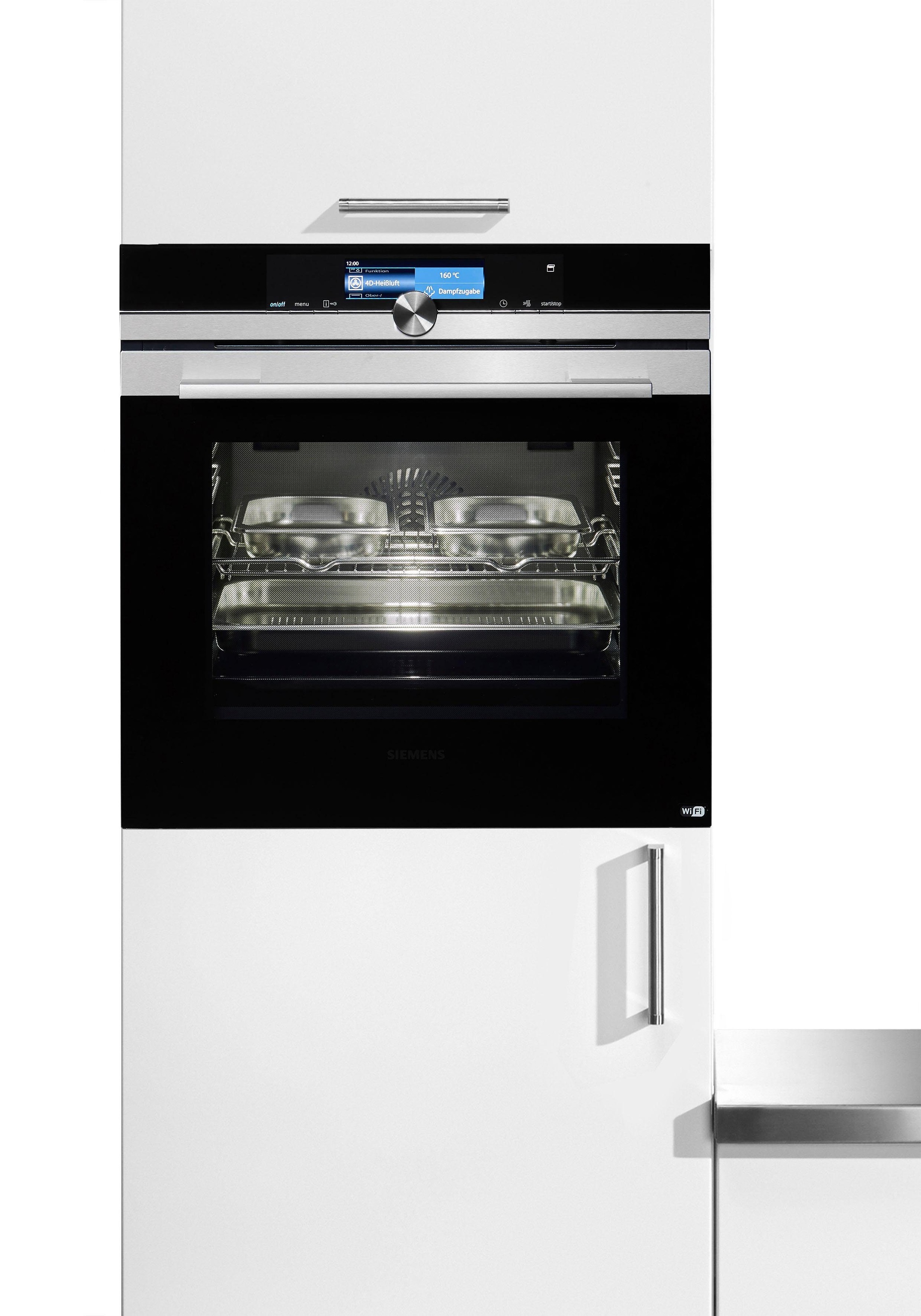 SIEMENS Dampfbackofen »HS658GXS7«, HS658GXS7, mit 3-fach-Teleskopauszug, ecoClean Plus