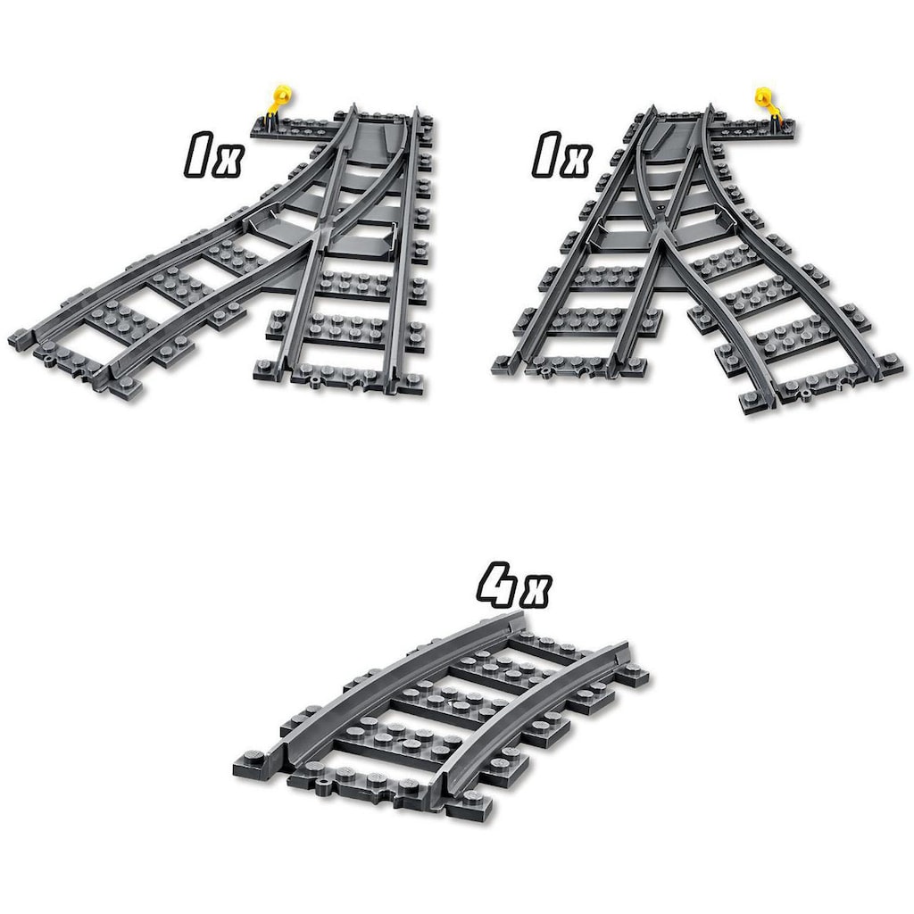 LEGO® Konstruktionsspielsteine »Switch Tracks (60238), LEGO® City«, (6 St.)