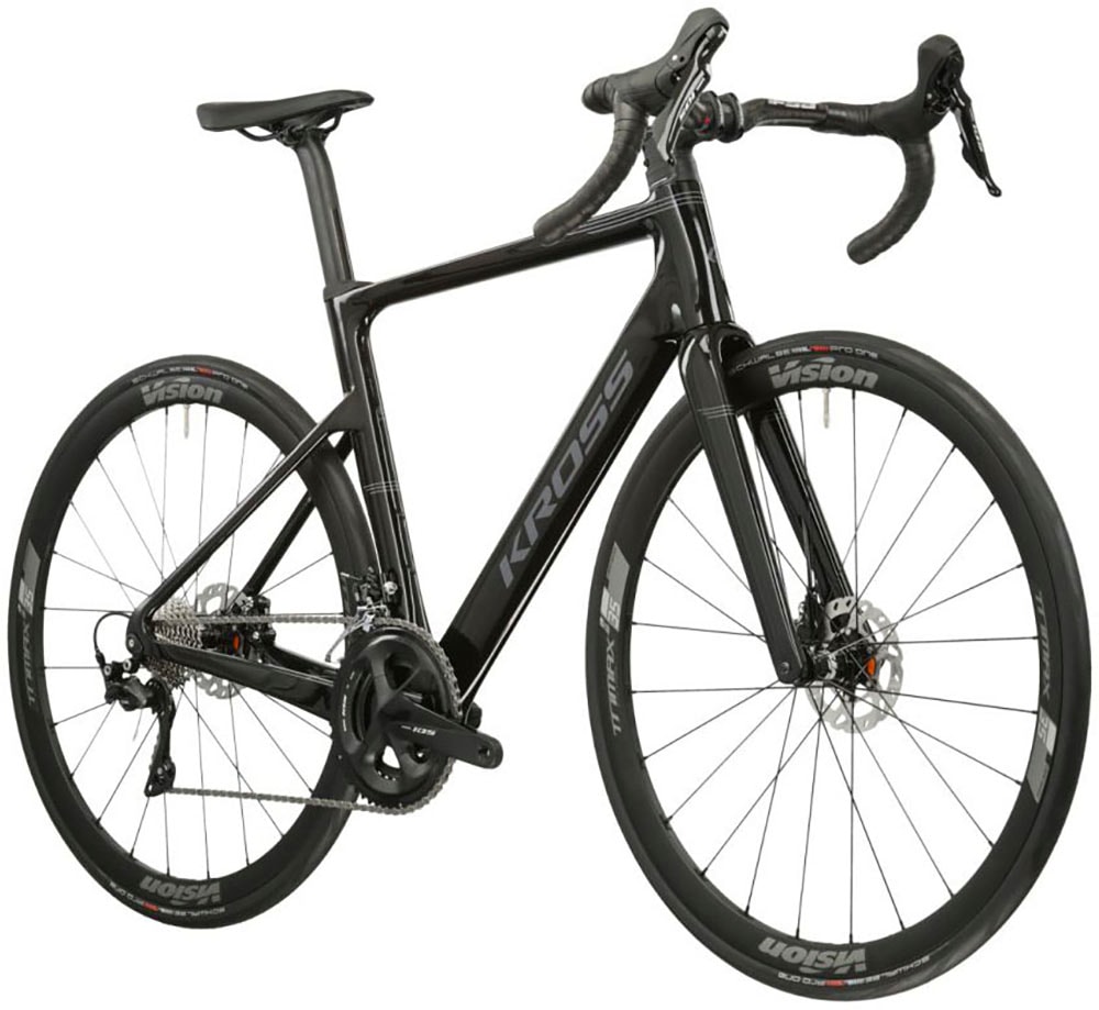 KROSS Rennrad "Rennrad Vento DSC 8.0 schwarz 22 Gänge", 51cm, 28 Zoll (71,12cm) hinten: 28 Zoll (71,12cm), blau, Fahrräder
