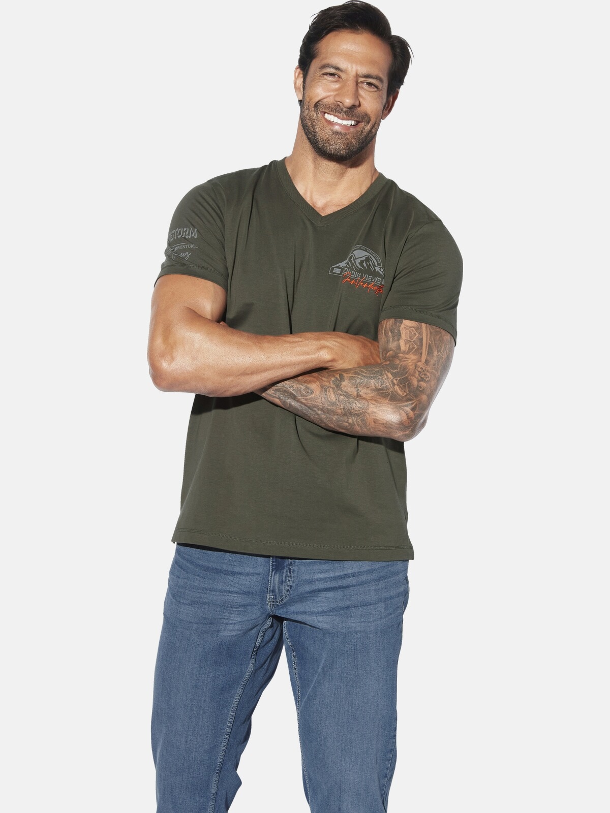 Jan Vanderstorm T-Shirt "Doppelpack T-Shirt JENDUR" günstig online kaufen