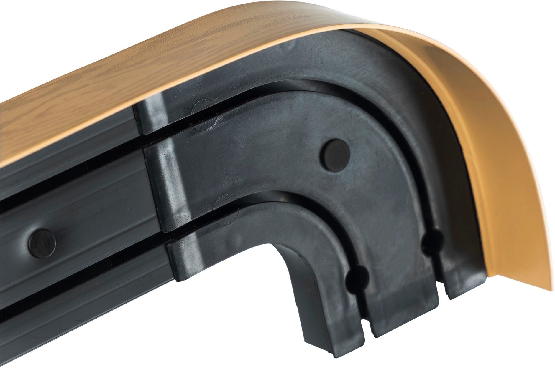 SN DECO GROUP Gardinenschiene »SH2«, 2 läufig-läufig, Fixmaß, mit Blende 5 cm