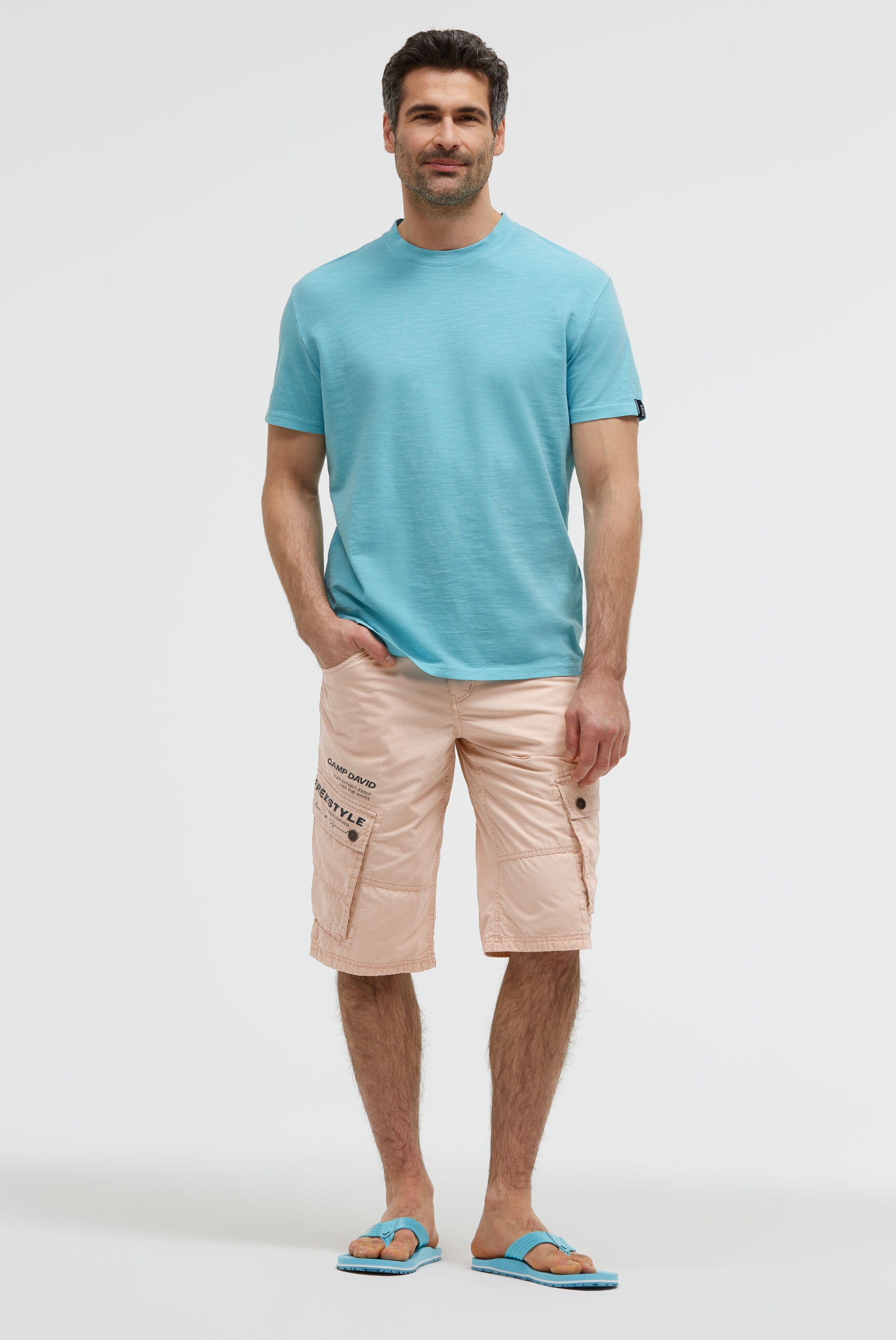 CAMP DAVID Shorts  aus Baumwolle