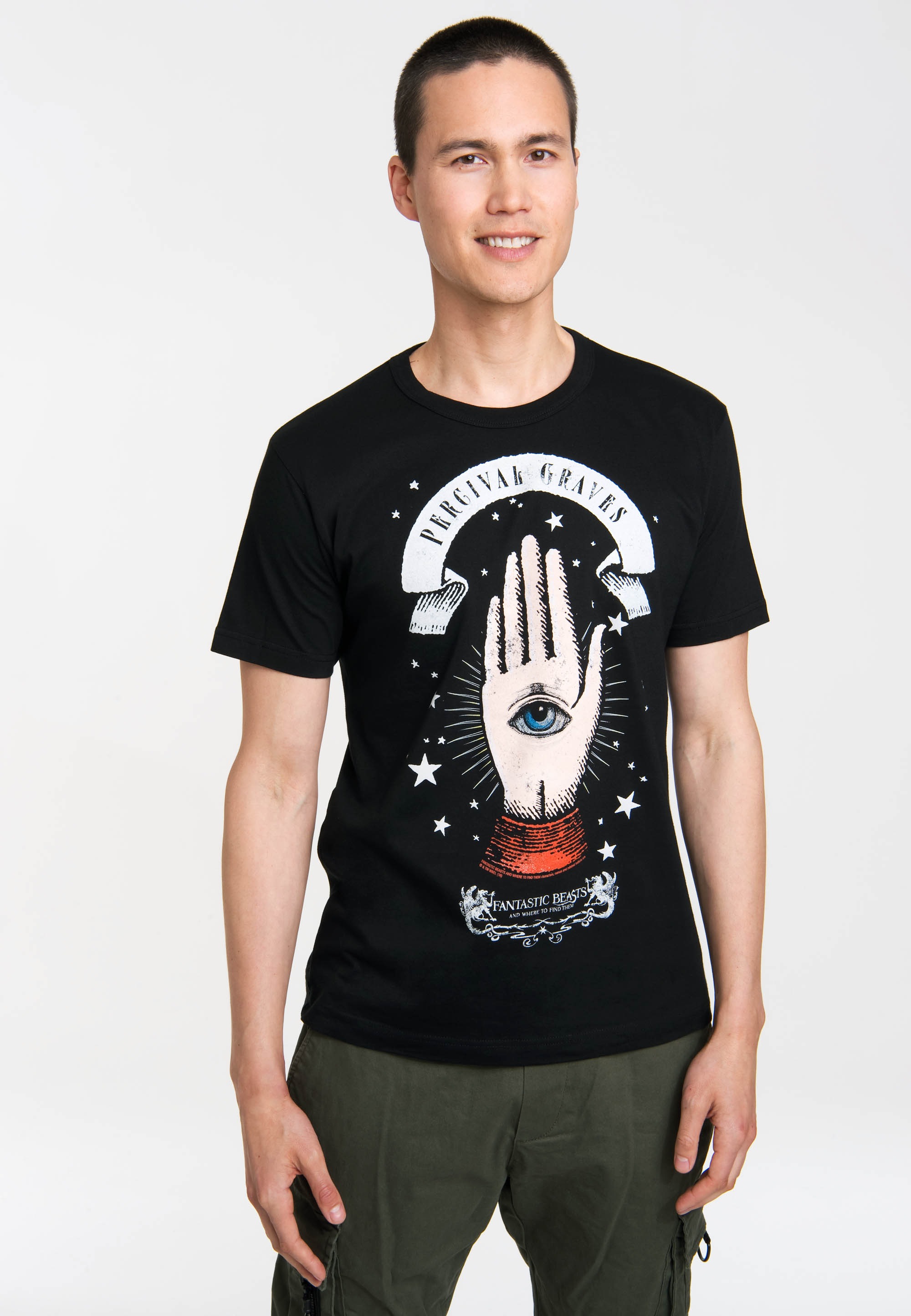 LOGOSHIRT T-Shirt »Fantastic Beasts - Percival Graves«, mit coolem Frontprint