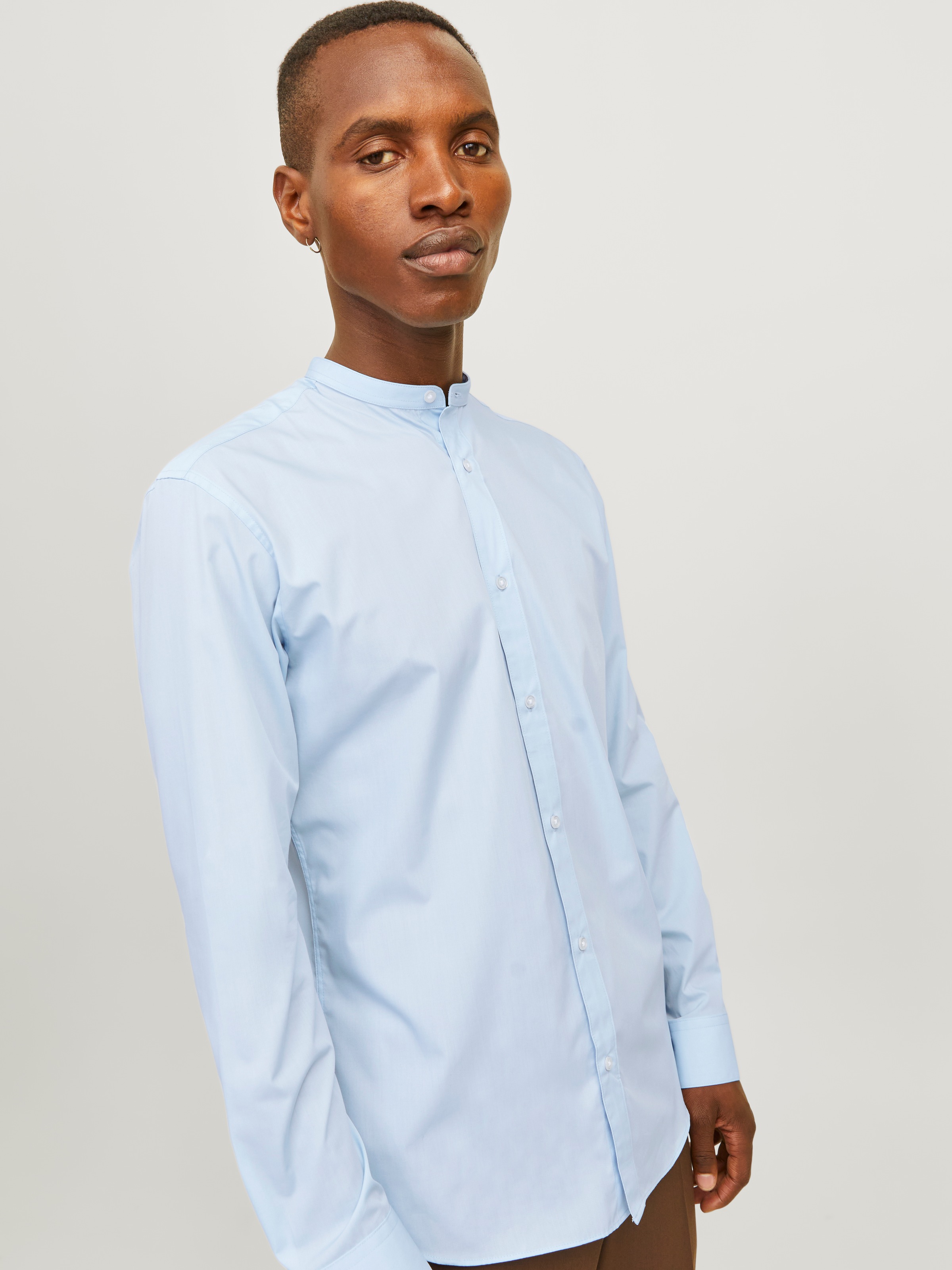 Jack & Jones Langarmhemd »JJJOE SHIRT LS PLAIN MAO«