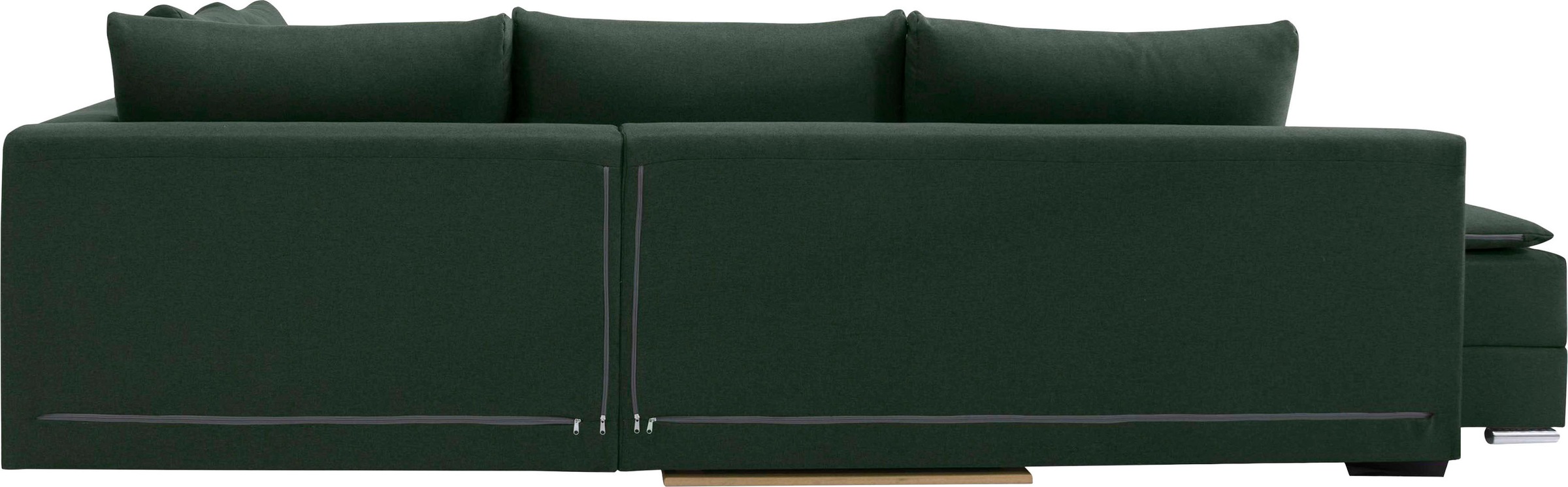 INOSIGN Ecksofa »Göteborg«, mit Boxspring-Bettfunktion und Bettkasten, Dauerschlaffunktion, Topper