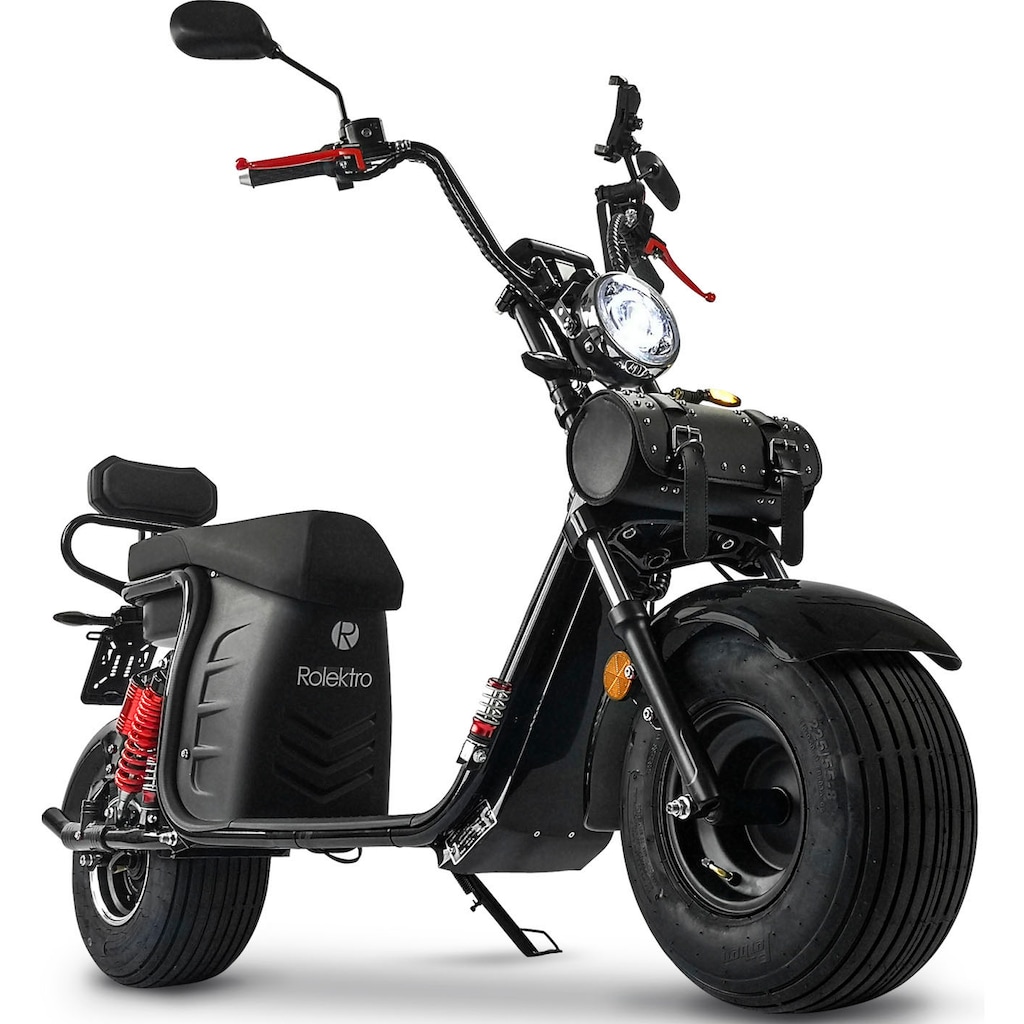 Rolektro E-Motorroller »E-Cruiser 45 Lithium, Schwarz, 60V-20Ah Akku, 1500 Watt«