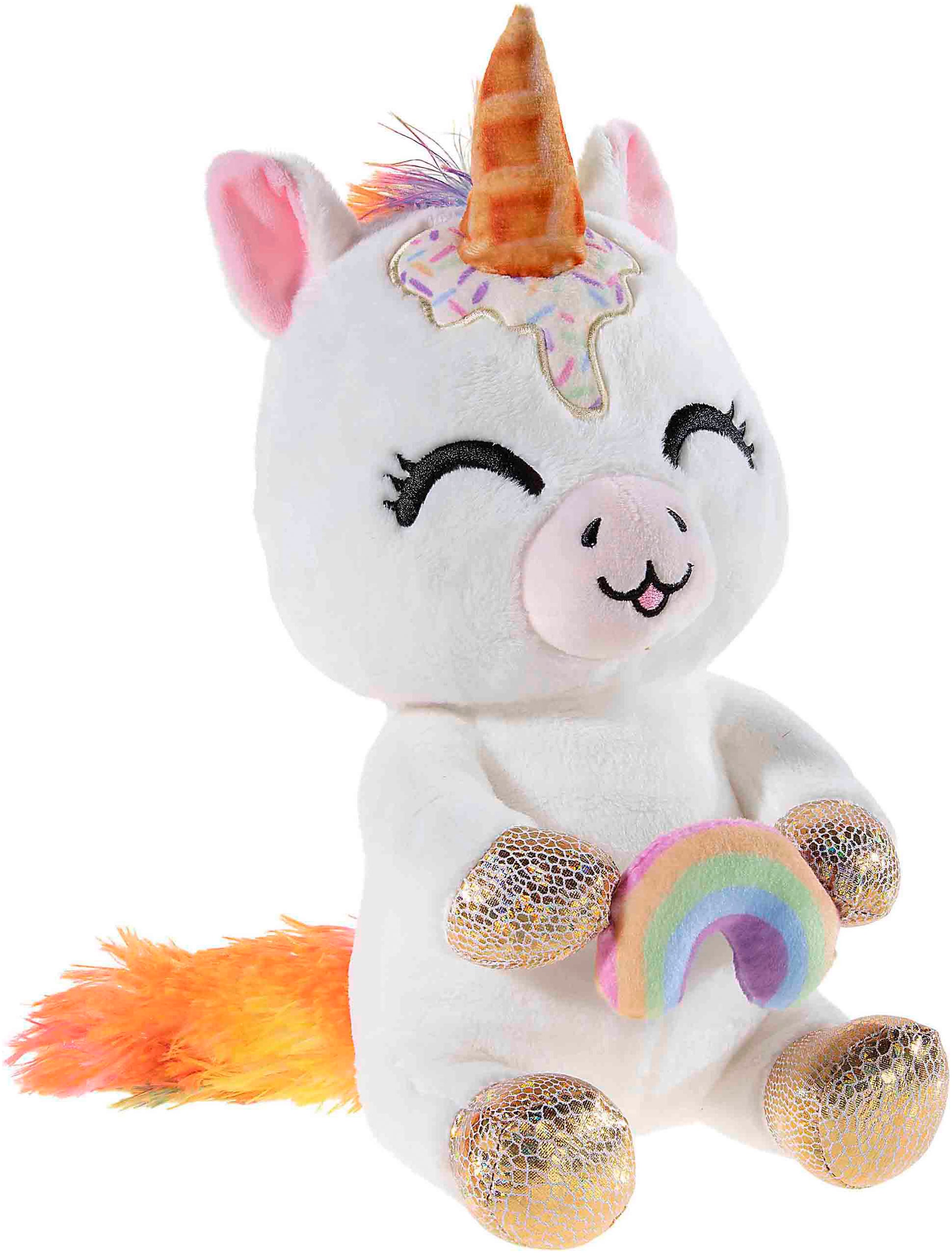 Kuscheltier »Einhorn Ice Baby mit Regenbogen«