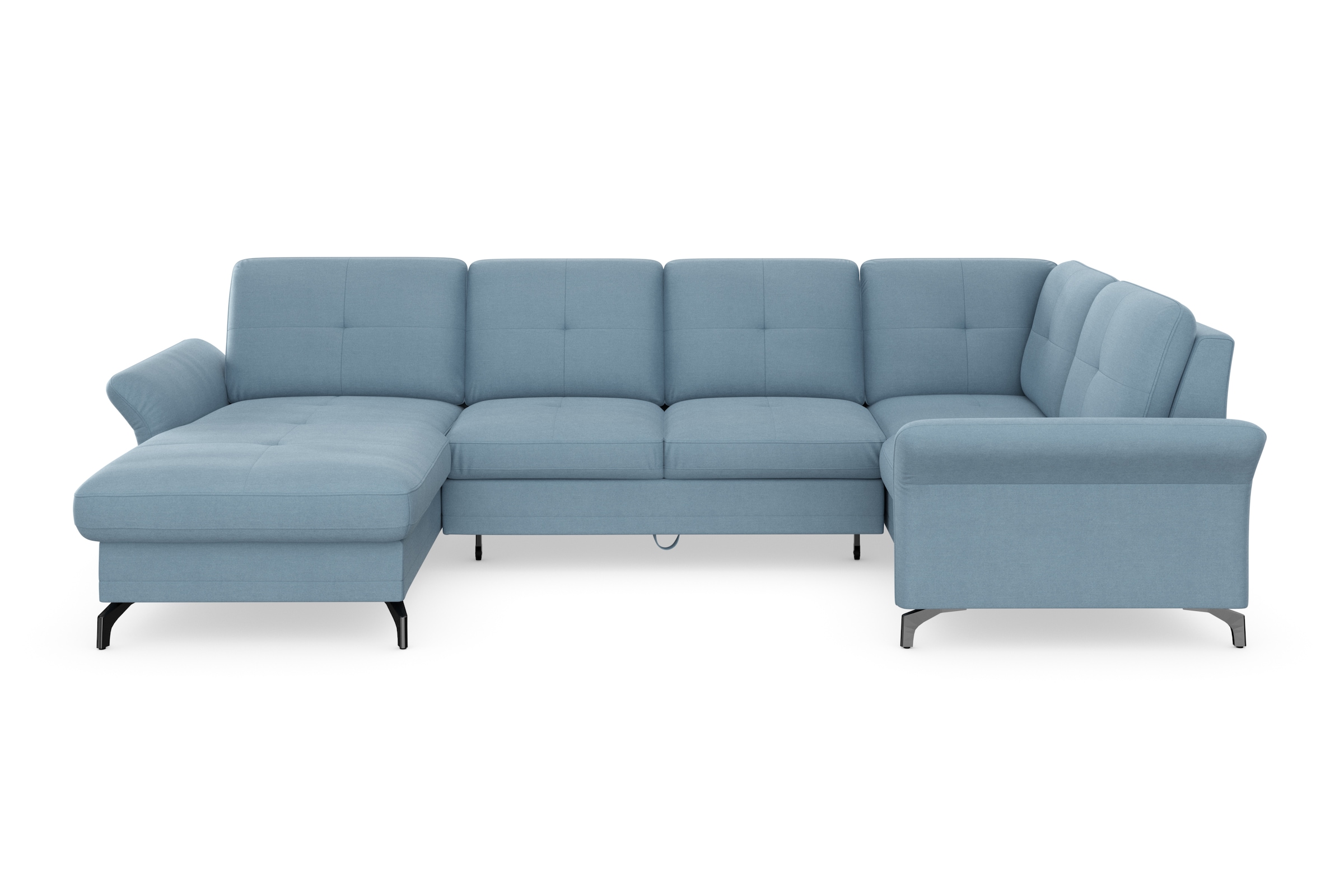 Home affaire Wohnlandschaft "Calando U-Form" wahlweise mit Bettfunktion, Be günstig online kaufen