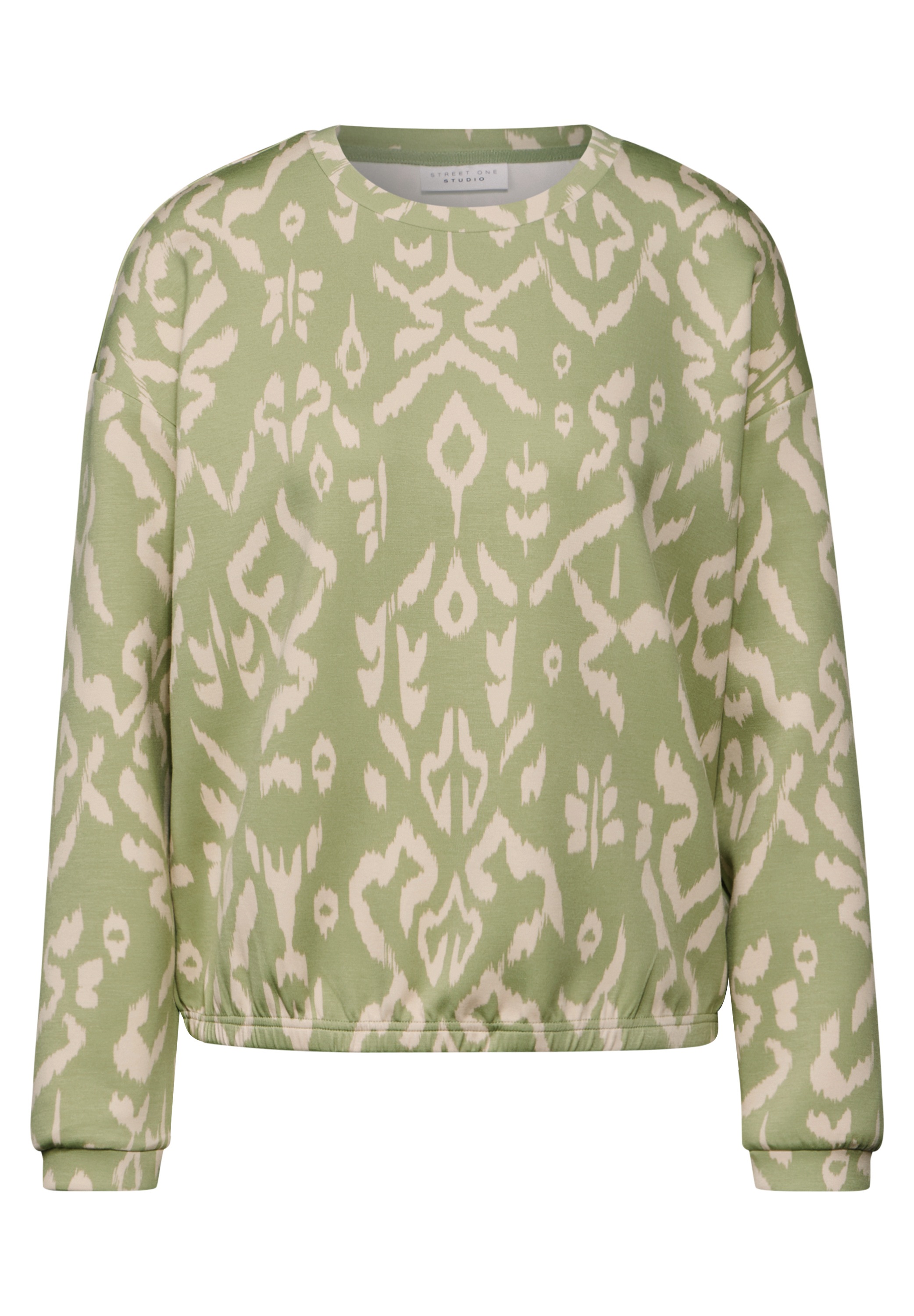 STREET ONE STUDIO Langarmshirt, aus elastischem Materialmix