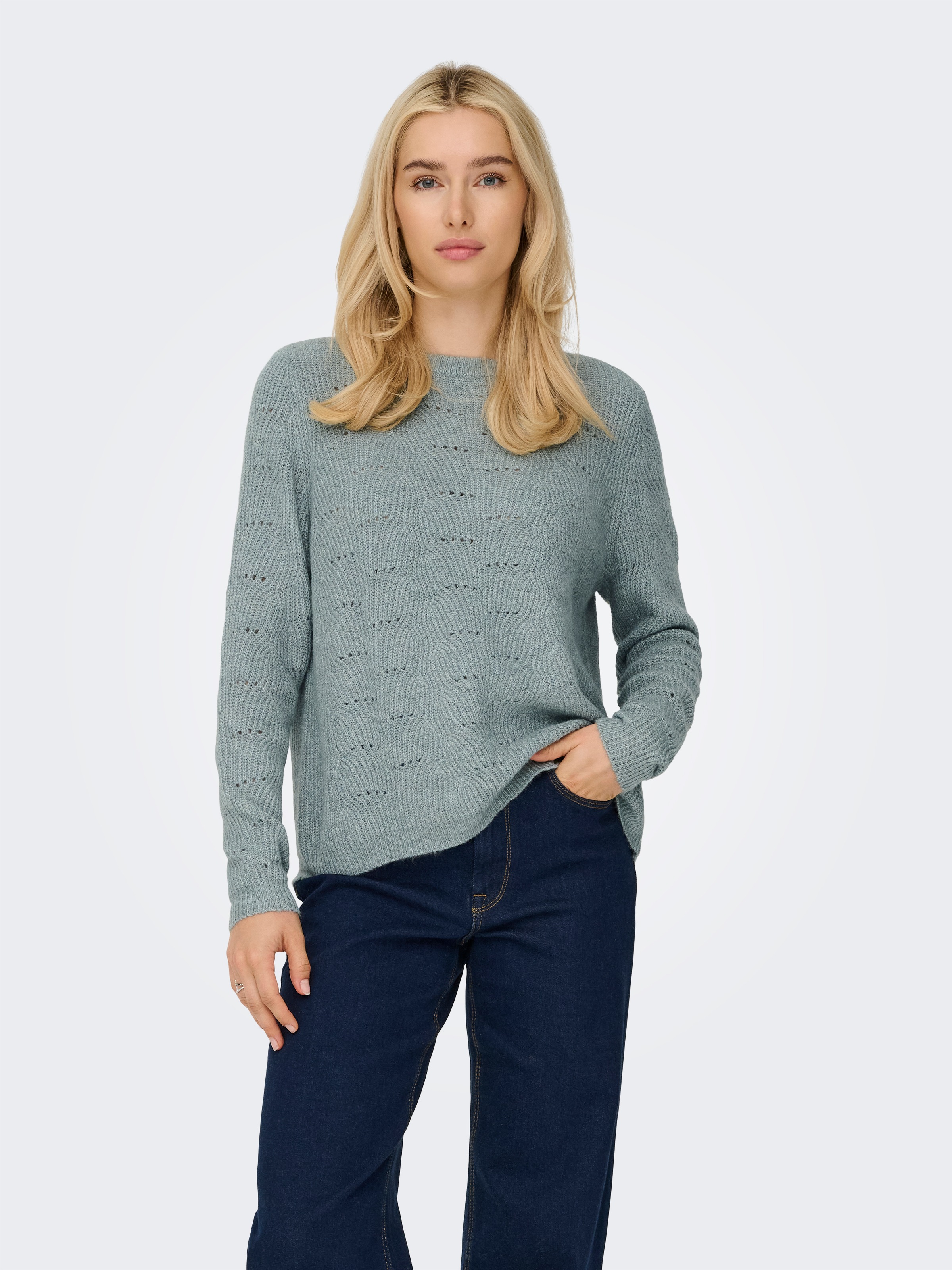 ONLY Rundhalspullover "ONLLOLLI L/S PULLOVER KNT NOOS" günstig online kaufen