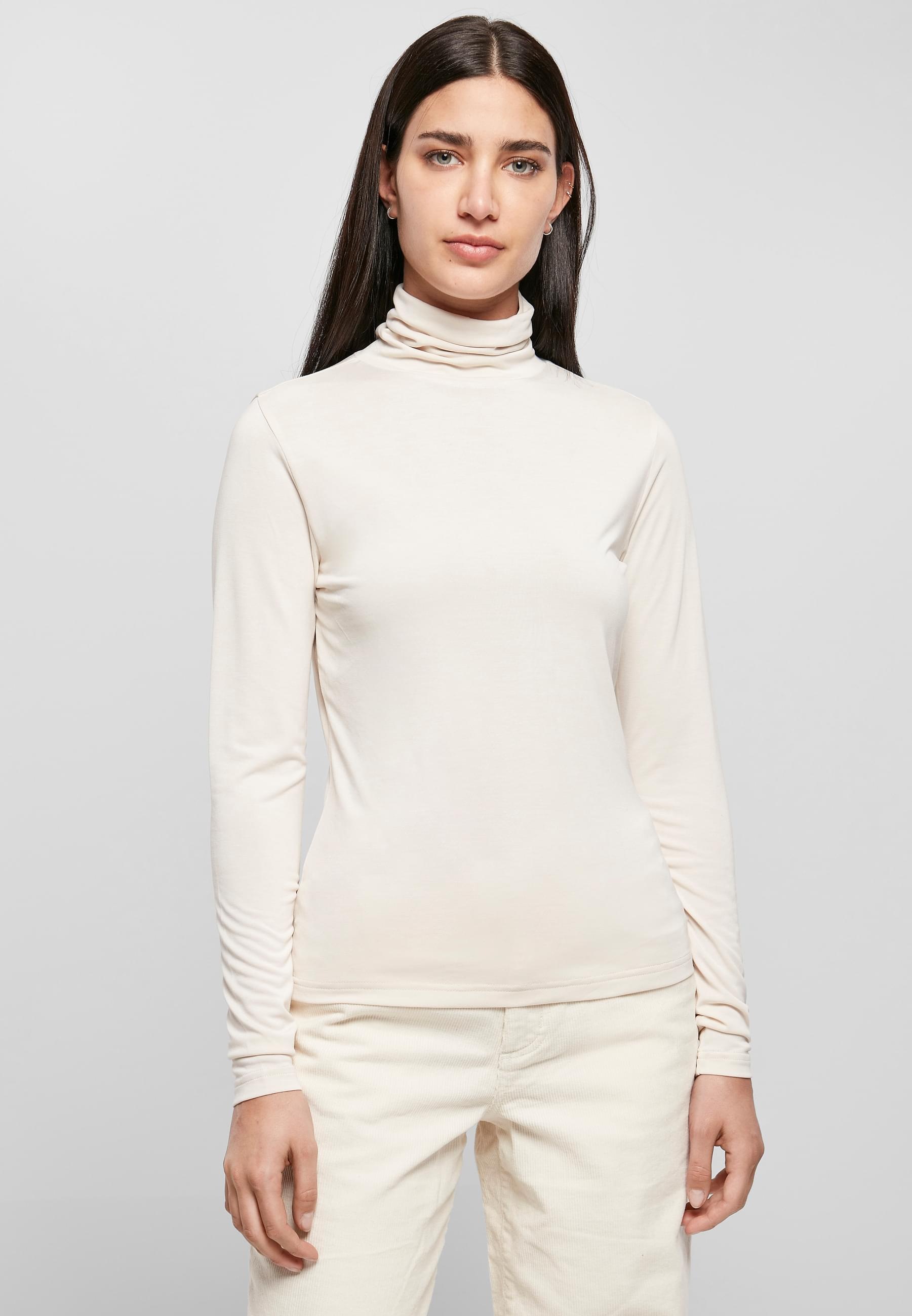 URBAN CLASSICS Langarmshirt »Urban Classics Damen Ladies Modal Turtleneck Longsleeve«