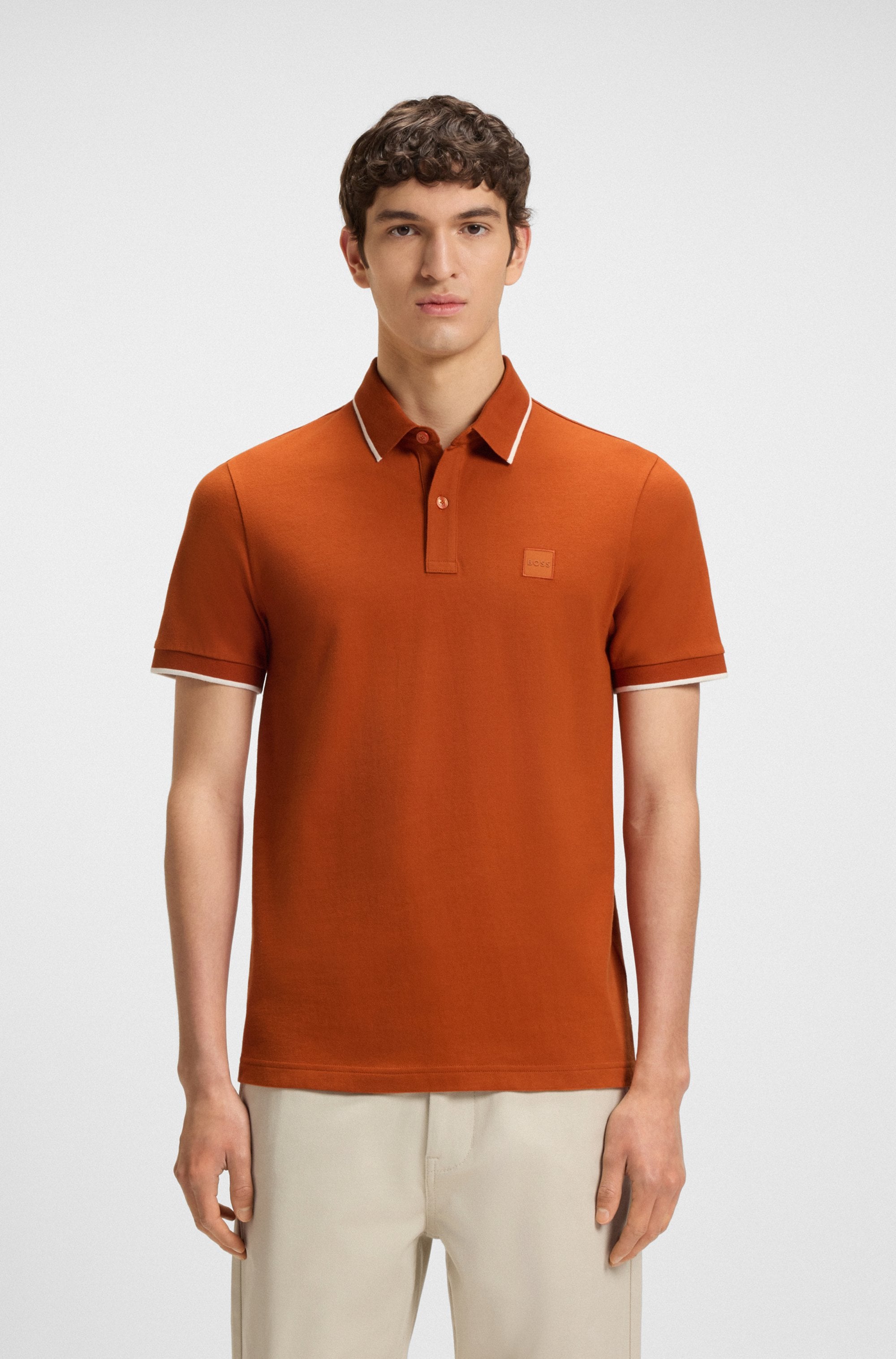 BOSS ORANGE Poloshirt "Passertip", mit BOSS Logo-Badge günstig online kaufen