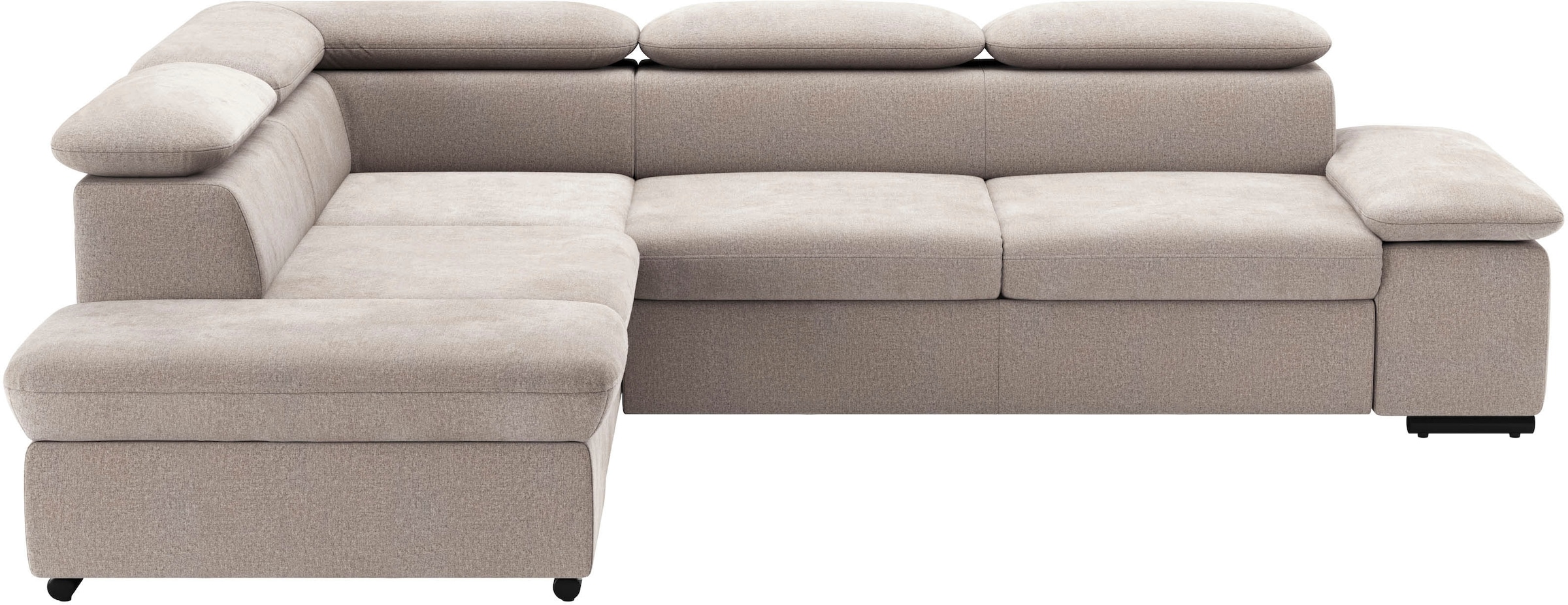 sit&more Ecksofa "Alcudia L-Form, B: 272 cm, Arm- und Kopfteilverstellung, Eckcouch" optional Schlaffunktion, Komfortsitz