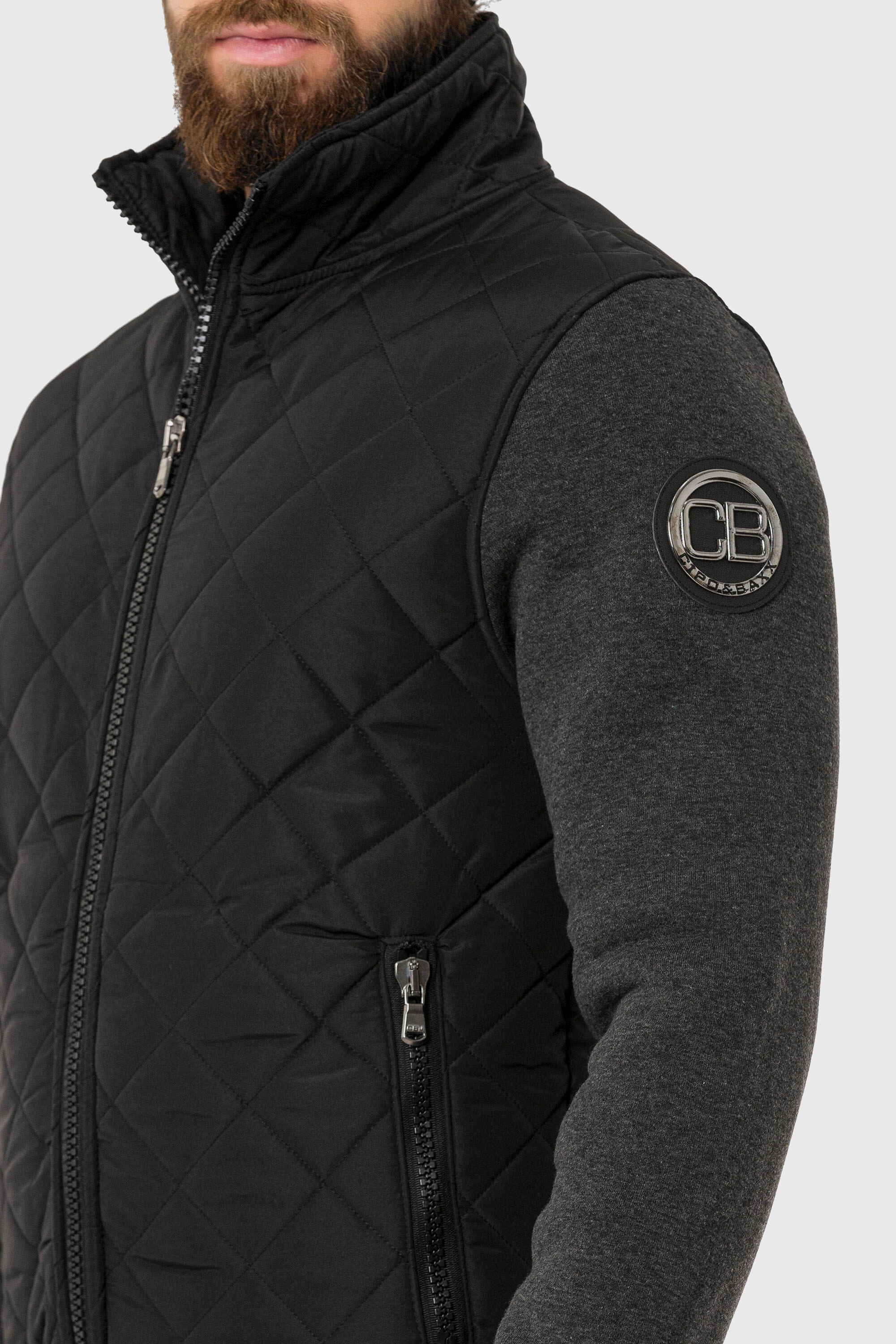 Cipo & Baxx Outdoorjacke »Jacke«, ohne Kapuze, mit Sweatärmeln