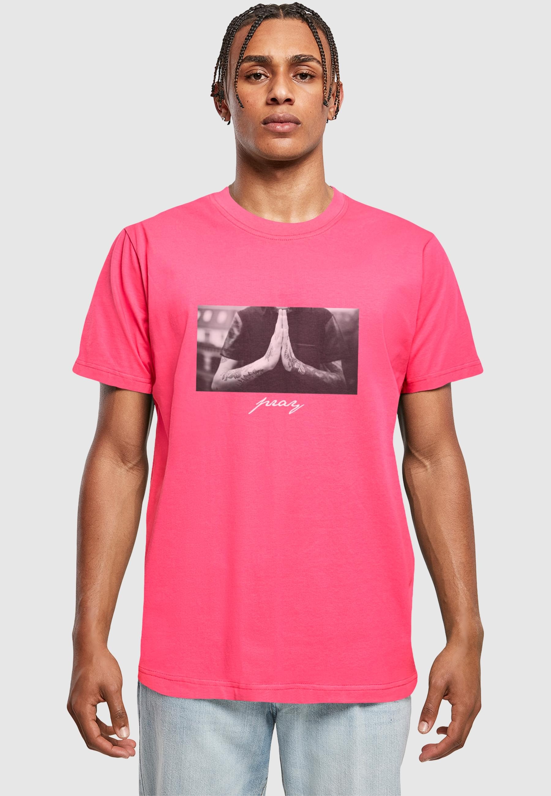 MisterTee T-Shirt »MisterTee Herren Pray Tee«, (1 tlg.)