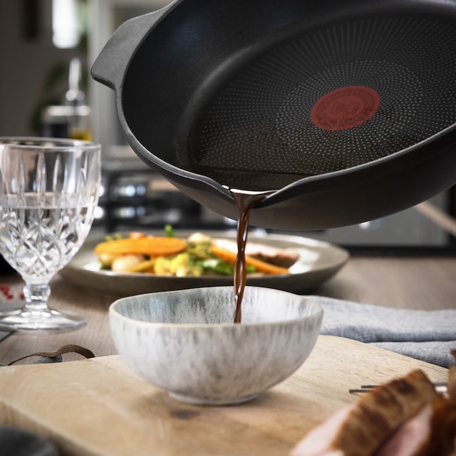 Tefal Bratpfanne »Robusto«, Aluminium, (1 tlg.), Aluguss,  Antihaftversiegelung, Thermo-Signal, alle Herdarten,Induktion bestellen |  BAUR