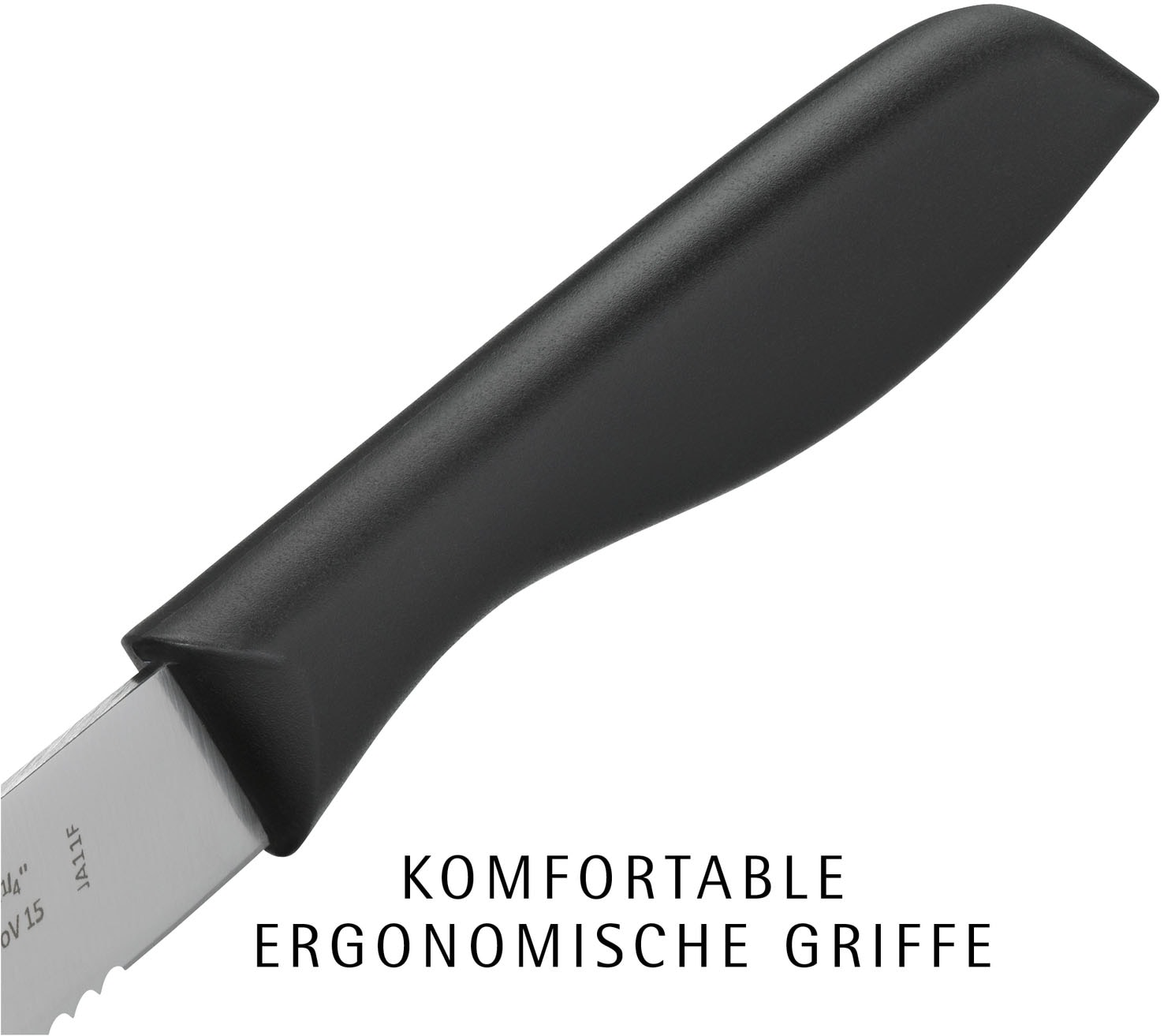 WMF Besteck-Set »Vespermesser, Klinge mit Wellenschliff aus Spezialklingenstahl« ideal für Brotzeit, multifunktional spülmaschinengeeignet