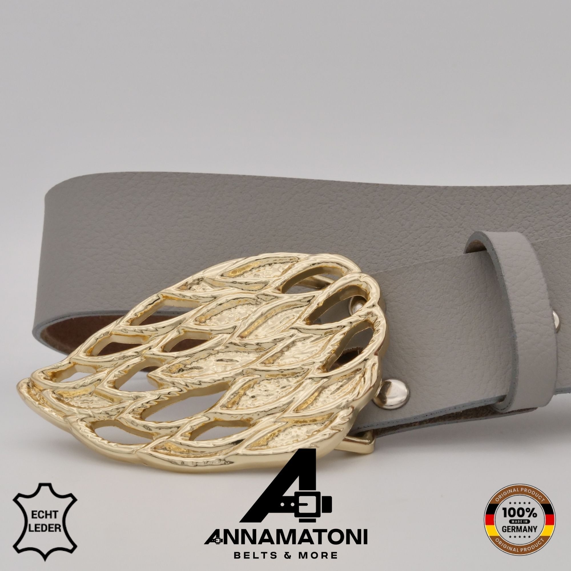 AnnaMatoni Ledergürtel »AnnaMatoni AnnaMatoni Damen Leder Gürtel mit eleganter«