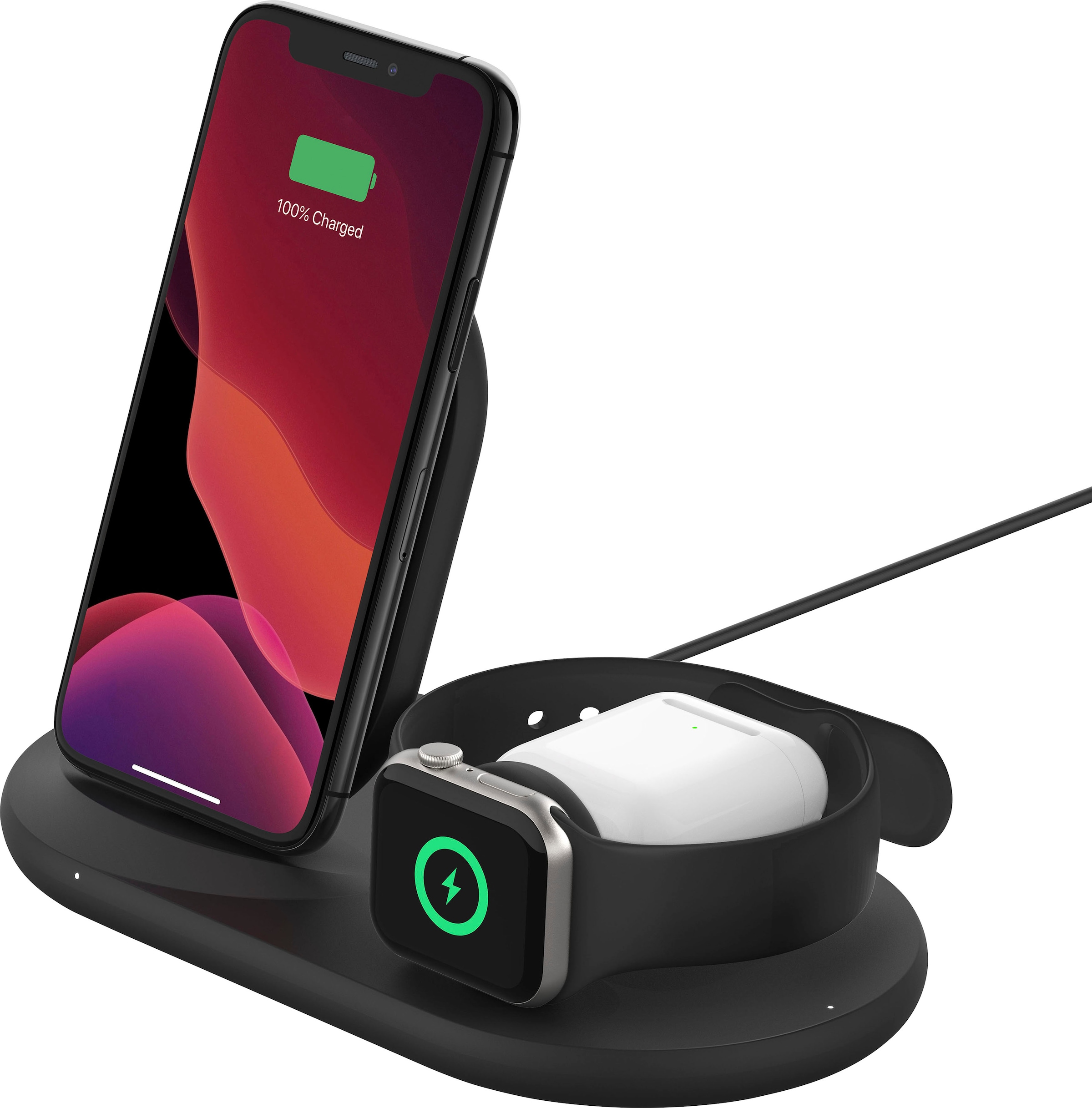Wireless Charger »Belkin drahtloses 3-in-1 Ladegerät für iPhone, Apple Watch und...