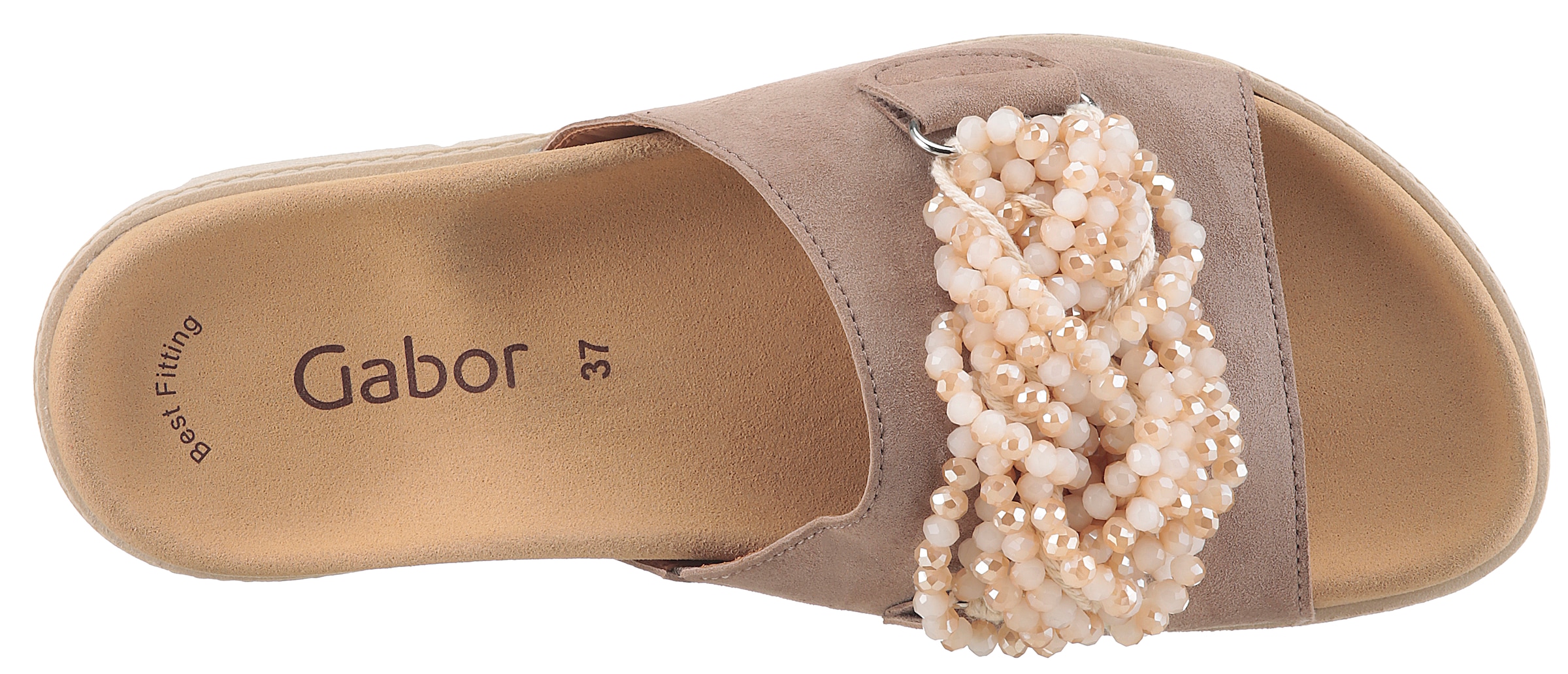 Gabor Pantolette, Plateau, Sommerschuh, Schlupfschuh mit Best Fitting Ausstattung