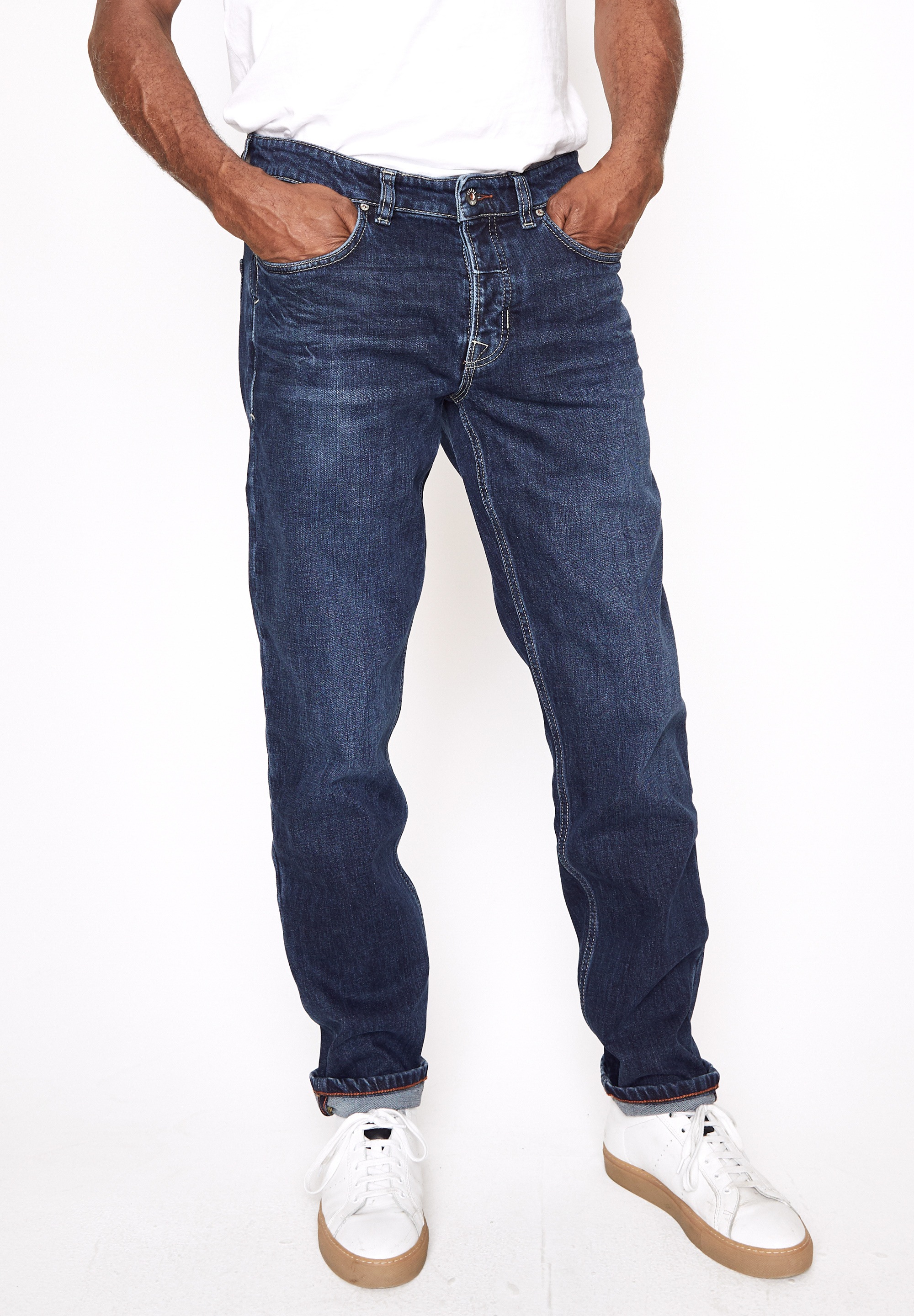 Tapered-fit-Jeans »MANSON«, nachhaltig, Italien, Stretch, coole Waschung