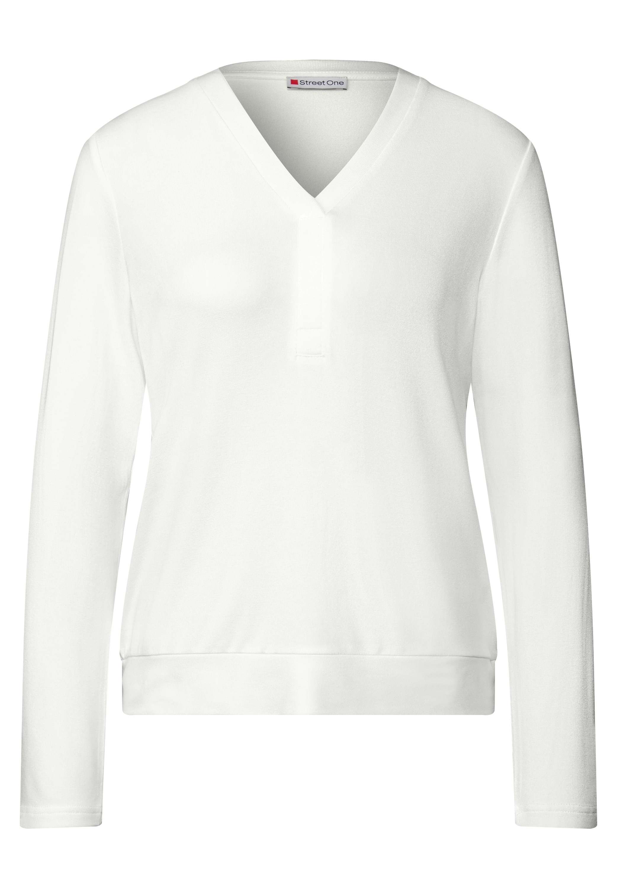 STREET ONE Langarmshirt, aus strecthigem Viskosematerial