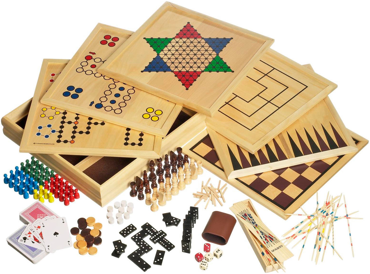 Philos Spiel »Spielesammlung Holz« Made in Germany