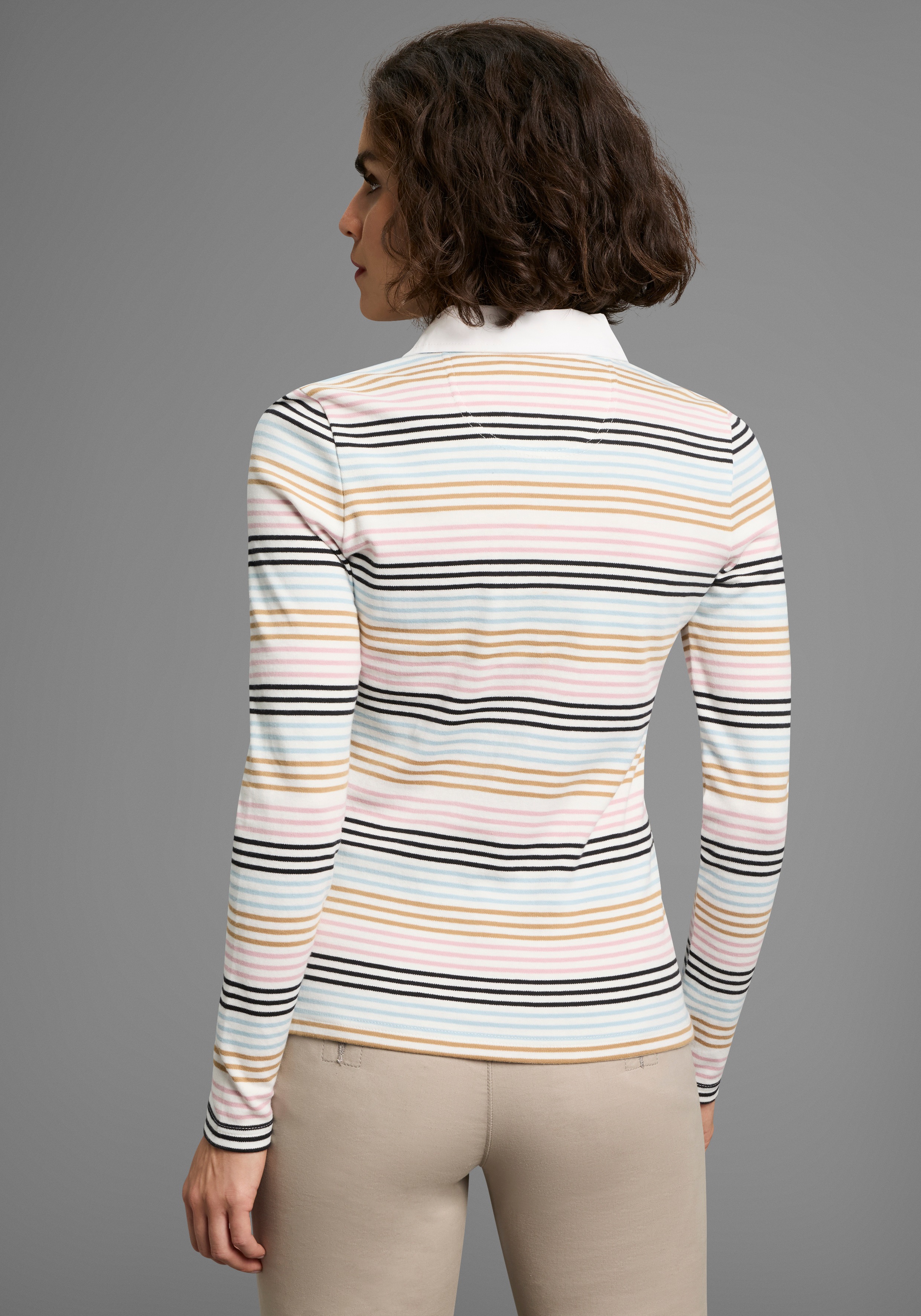 Thumbnail - KangaROOS Poloshirt in Pastelltönen mit langer Knopfleiste