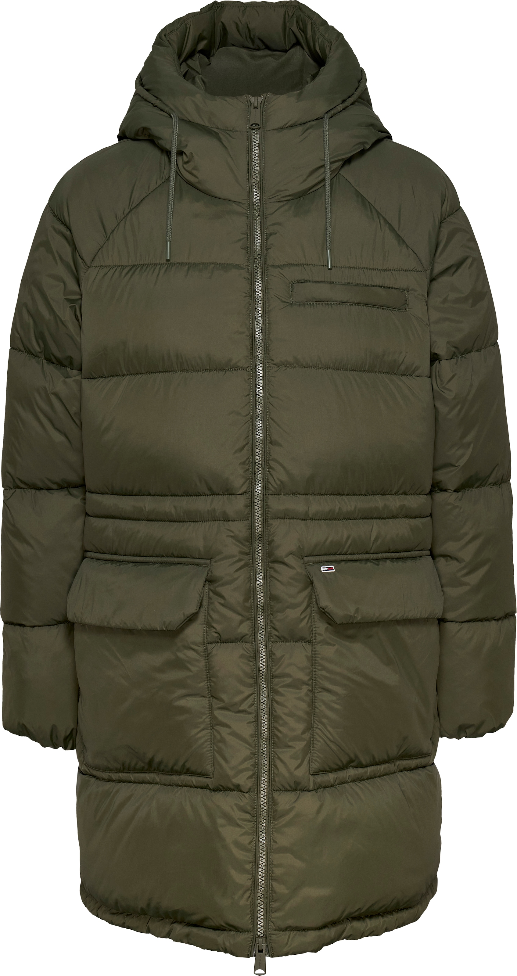 Steppjacke »TJW MIDI ASPEN PUFFER«, mit Logostickerei