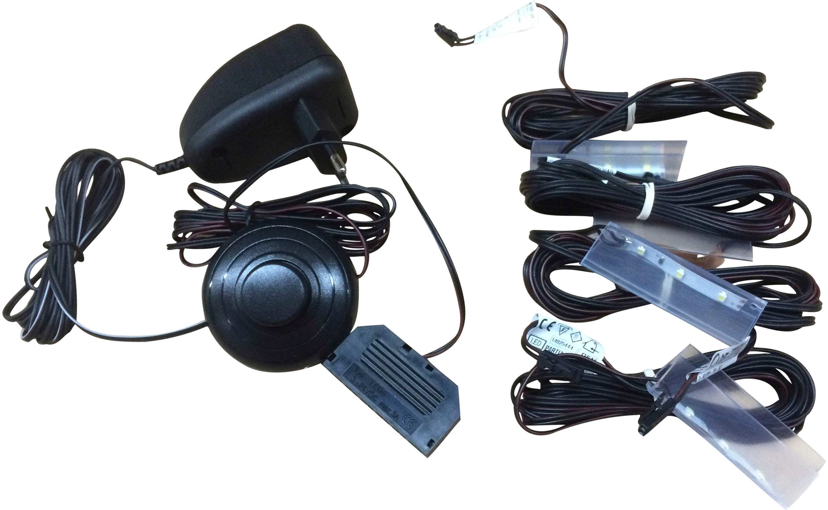 Home affaire LED Schrankinnenraumbeleuchtung "Glaskantenbeleuchtung" LED-Board 4 Stk. Kaltweiß