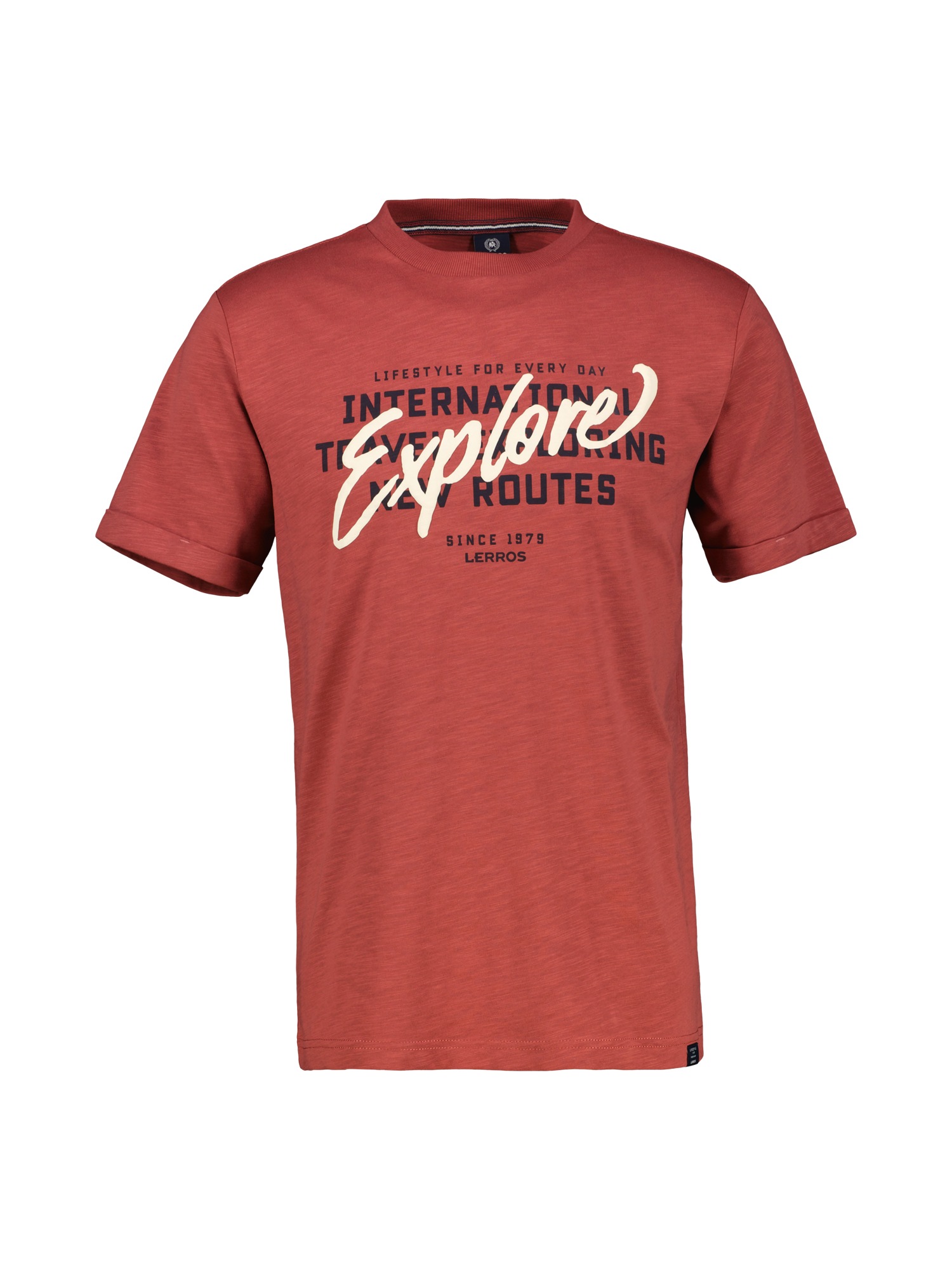 LERROS T-Shirt "LERROS Herren Jersey T-Shirt mit Brustprint" günstig online kaufen