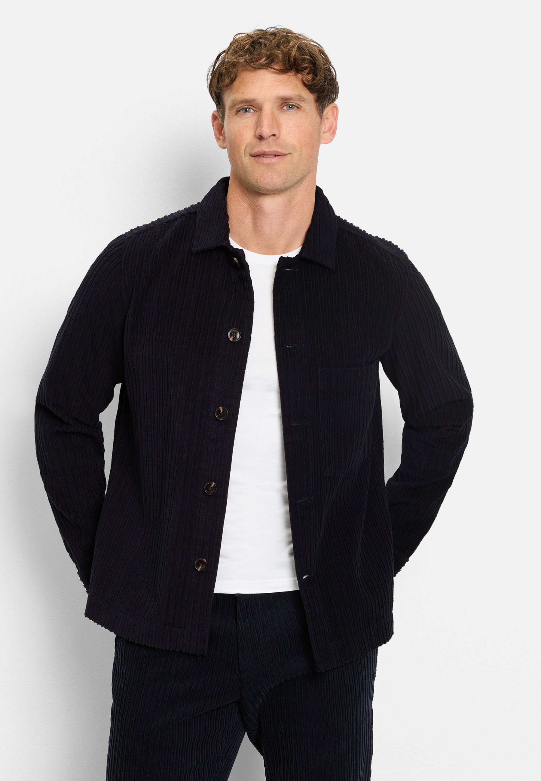 OLYMP Langarmhemd "OLYMP Casual, Overshirt, Freizeithemd, Kent" günstig online kaufen