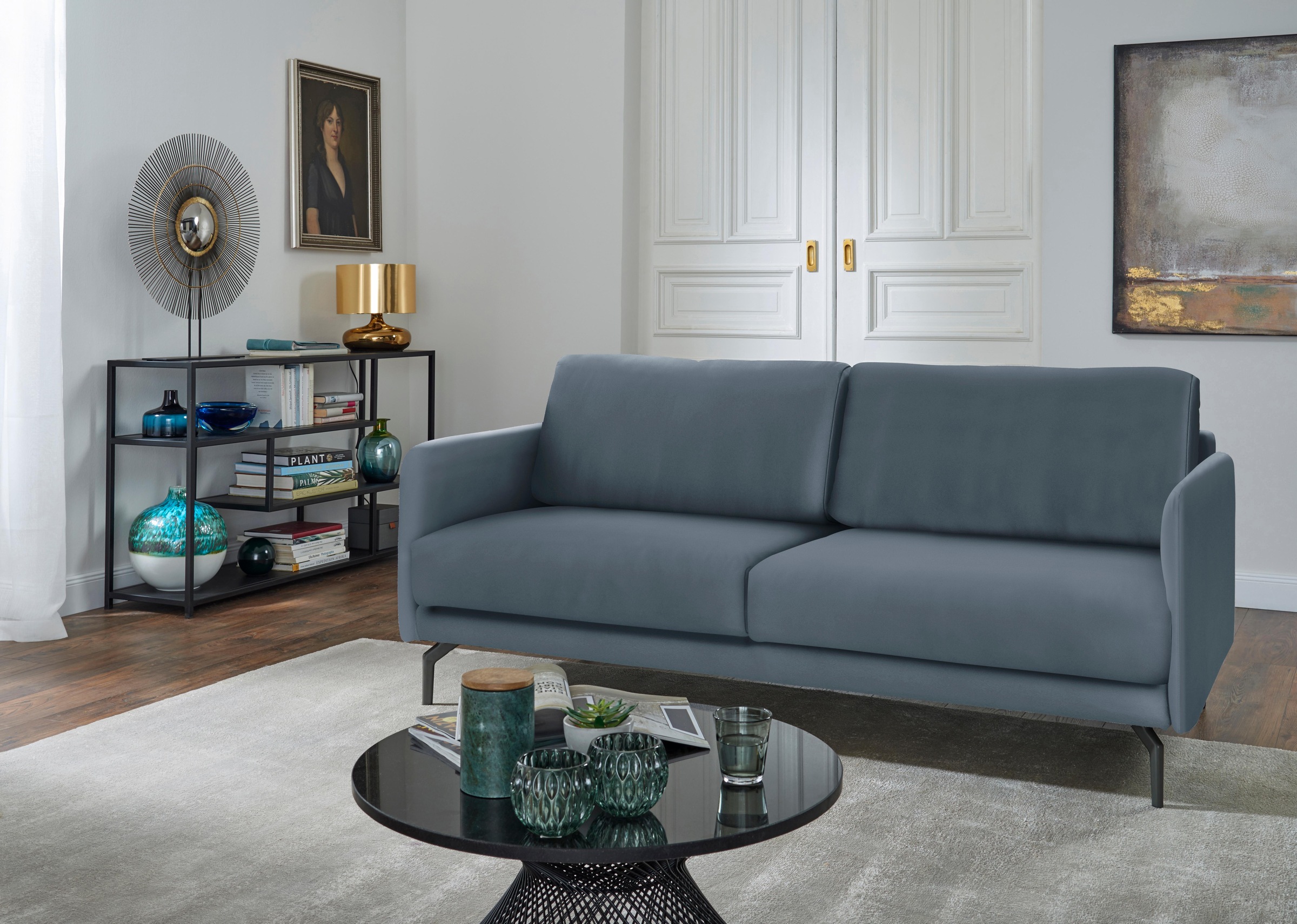 Creation BY ROLF BENZ 2-Sitzer »CR.450, Designsofa, Loungesofa«, Armlehne sehr schmal, Alugussfüße in umbragrau, Breite 150 cm