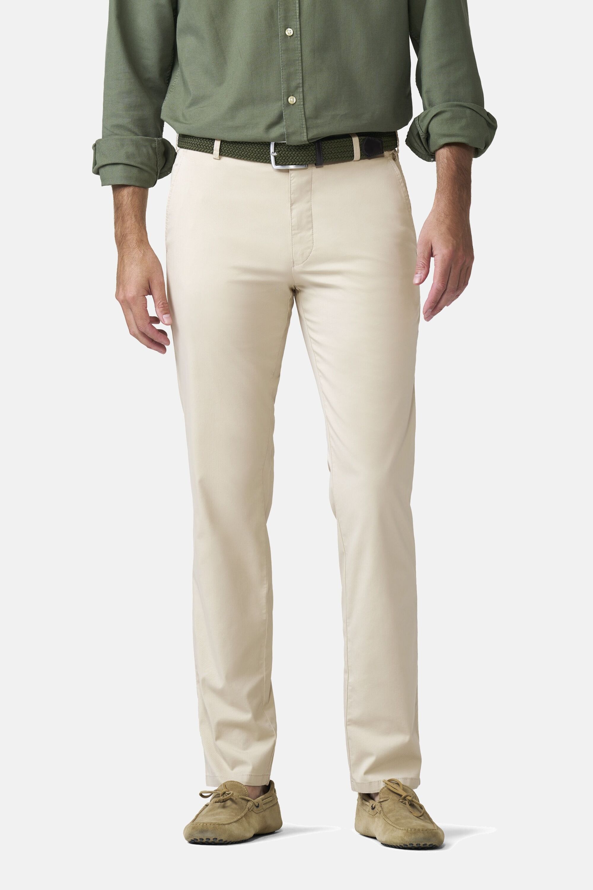 MEYER Chinos "Paris 1-5073" mit buntem Innenfutter