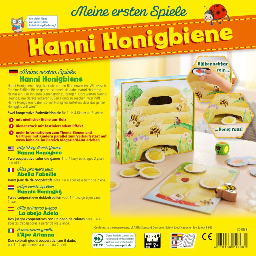 Haba Spiel »Meine ersten Spiele - Hanni Honigbiene«