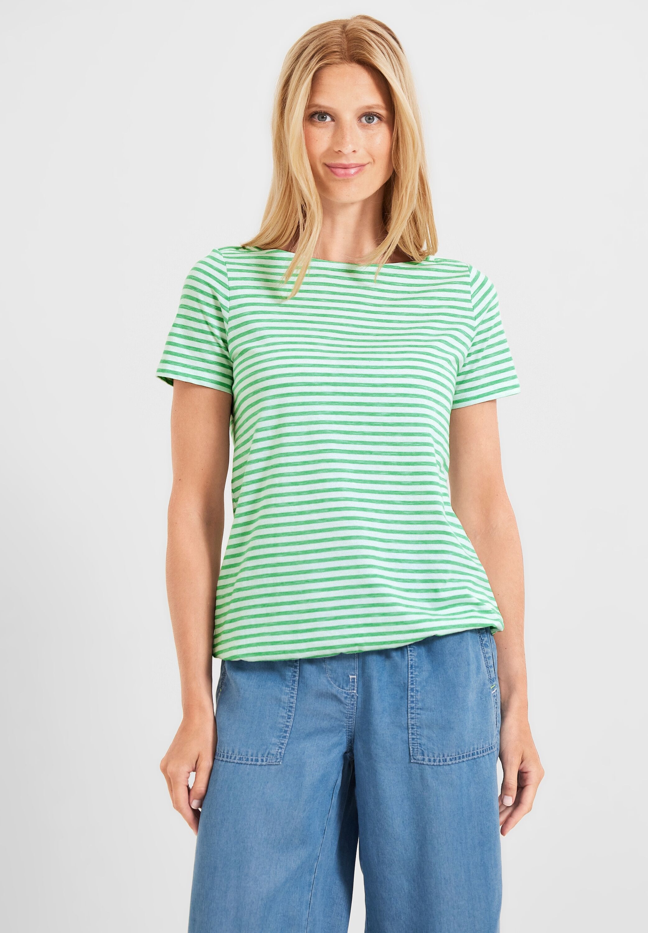 Cecil Rundhalsshirt, aus reiner Baumwolle