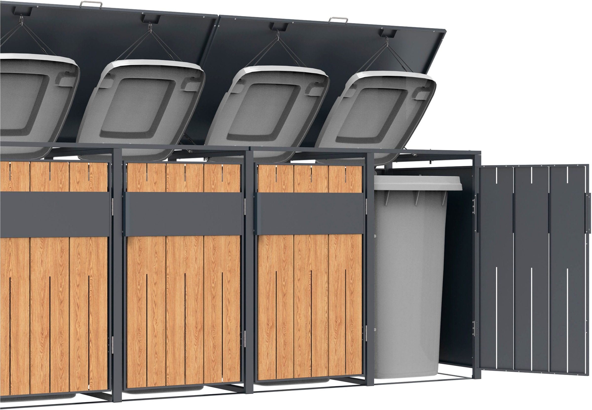 WESTMANN Mülltonnenbox »Varius 5« BxTxH: 330x80x116 cm, für 5x240 L Mülltonnen