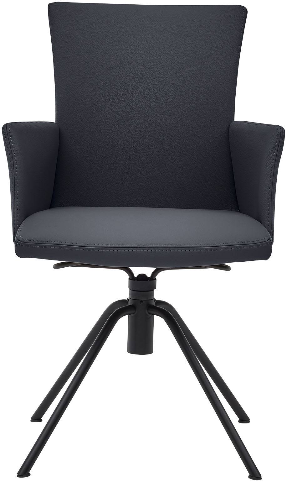 Musterring Armlehnstuhl »Helmond 6710« (Packung) 1 Stk.Drehgestell in schwarz inkl. Rückholfunktion, geschlossene Armlehne