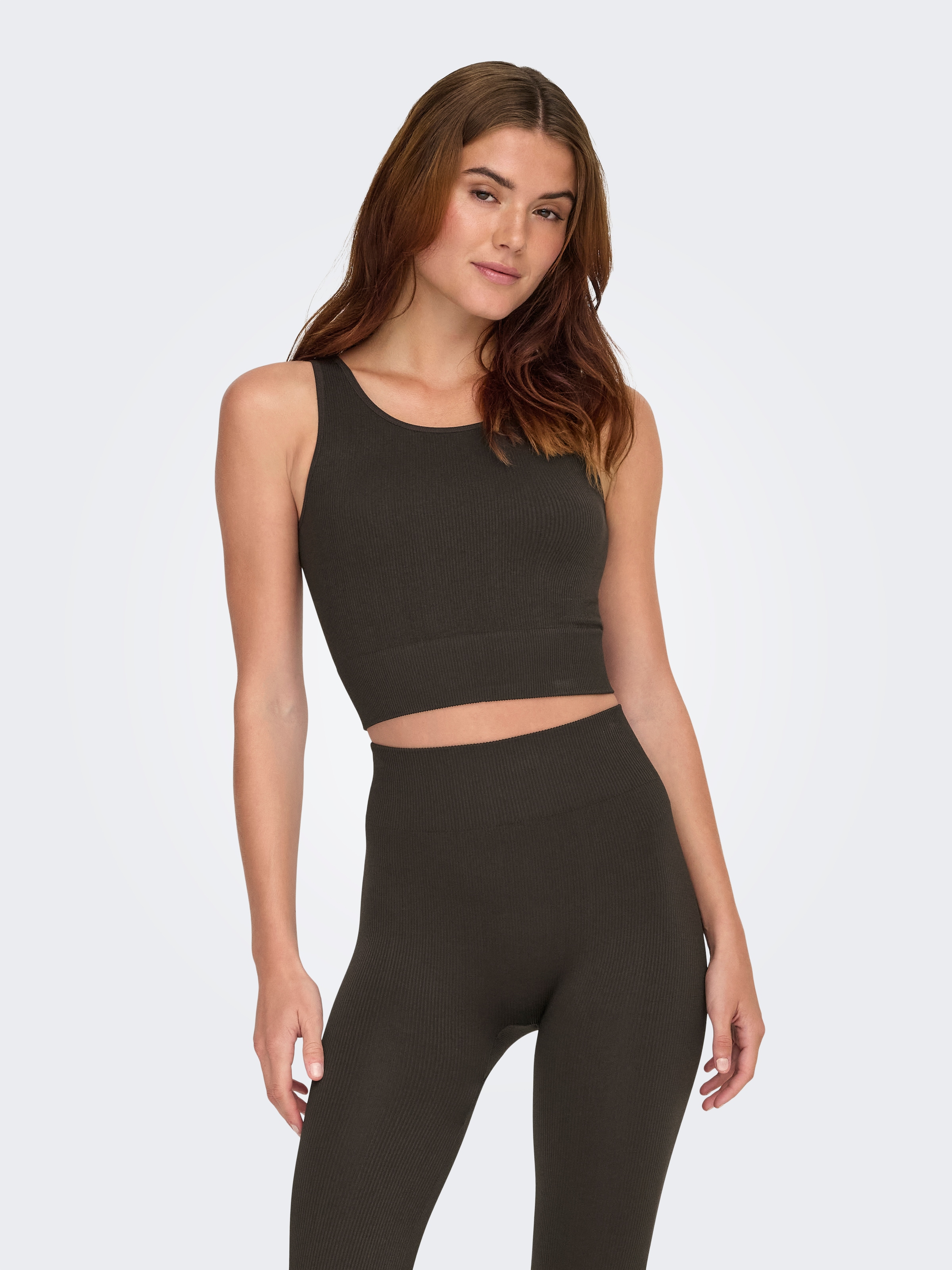 ONLY Play Trainingstop »ONPJAIA LIFE«, Cropped Fit, in feiner Rippstruktur
