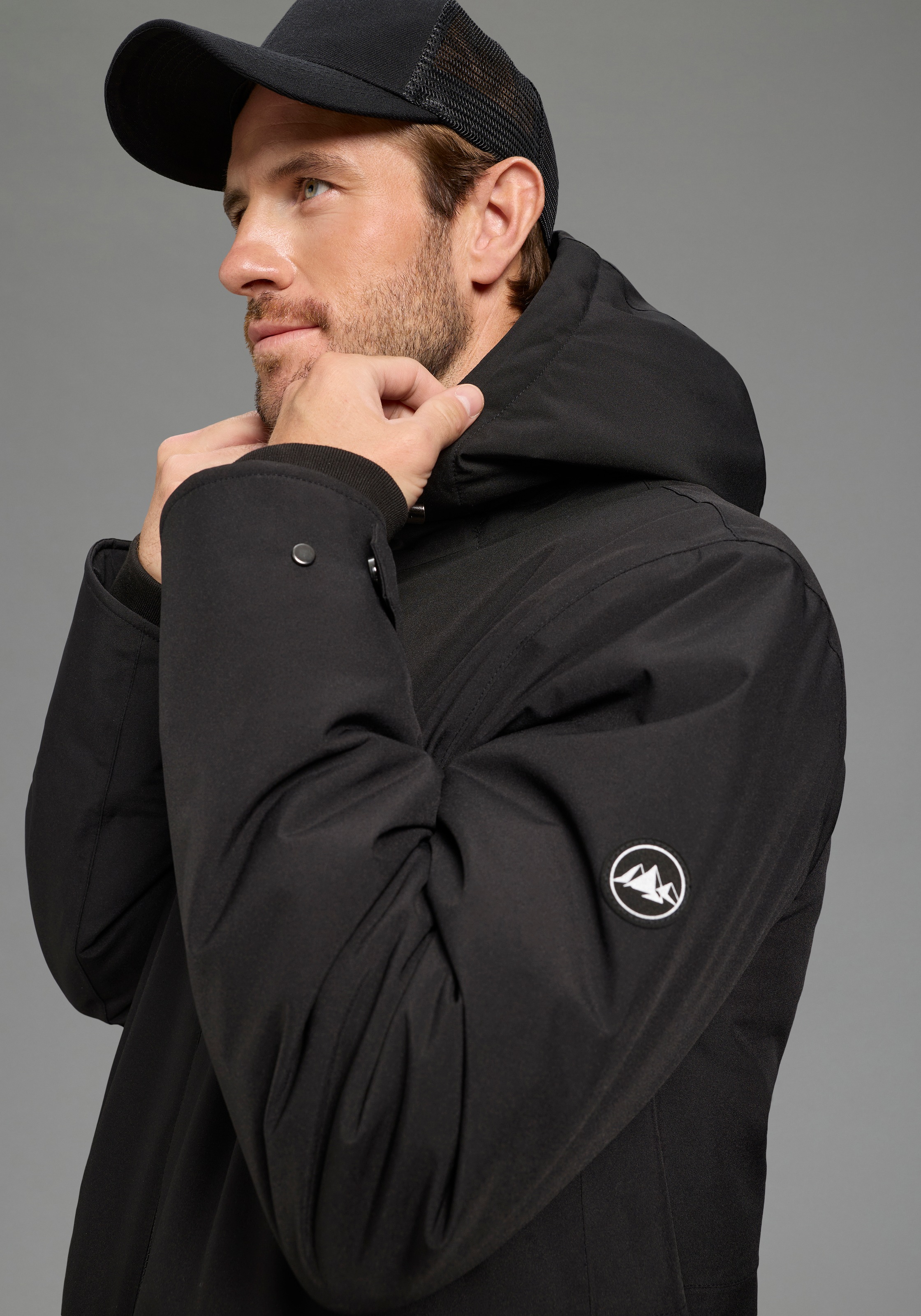 Thumbnail - Polarino Funktionsjacke mit Kapuze Wärmend, winddicht, wasserabweisend, Übergangsjacke