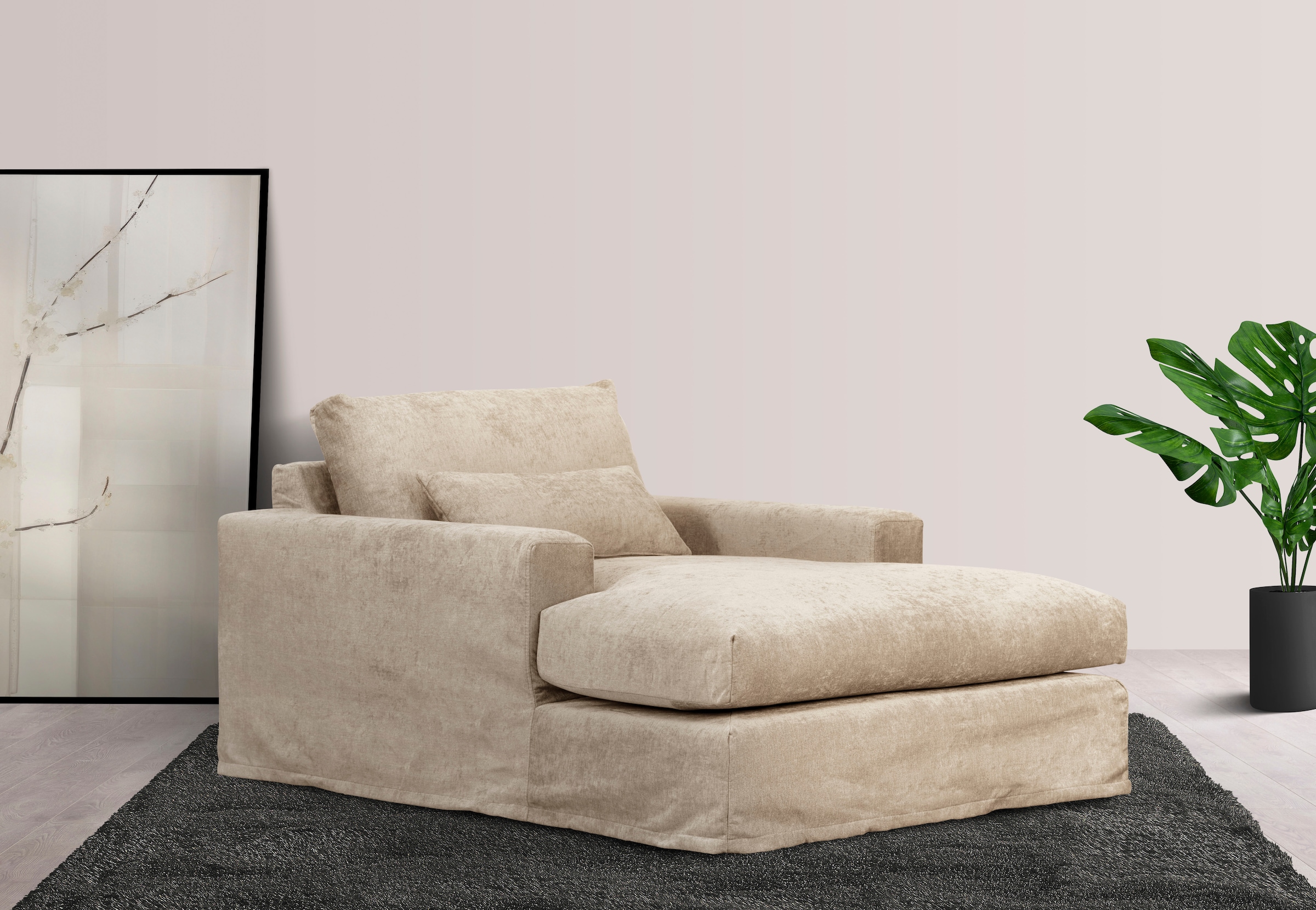 Loveseat »Sölve Loungesessel, Sessel«, mit optischer Husse, weicher Sitzkomfort