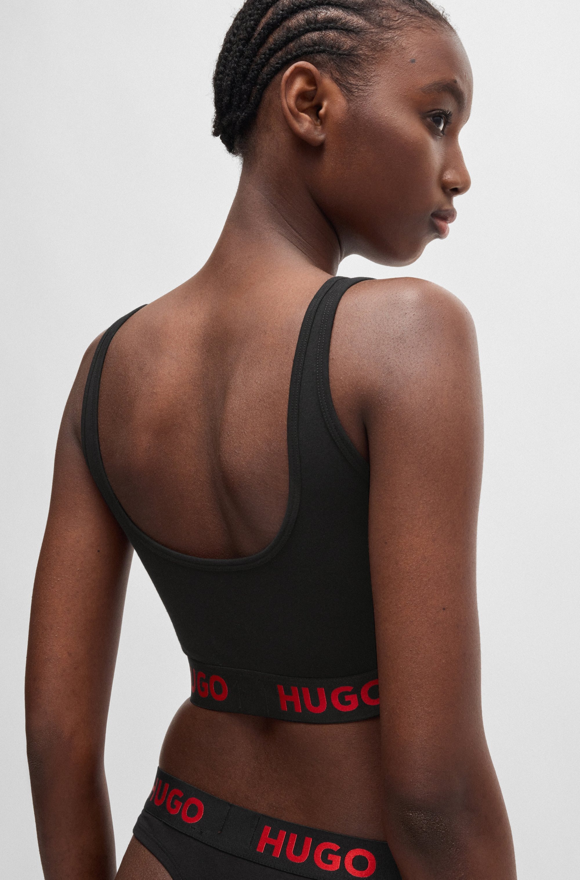 HUGO Underwear Bralette-BH »BRALETTE SPORTY LOGO«, mit elastischem Bund